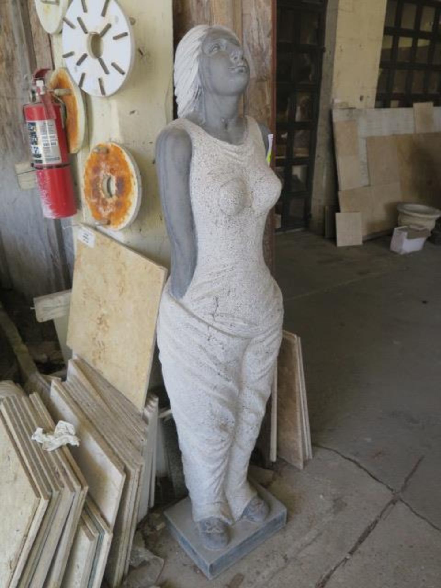 Marble Woman Statue (SOLD AS-IS - NO WARRANTY) - Image 3 of 8