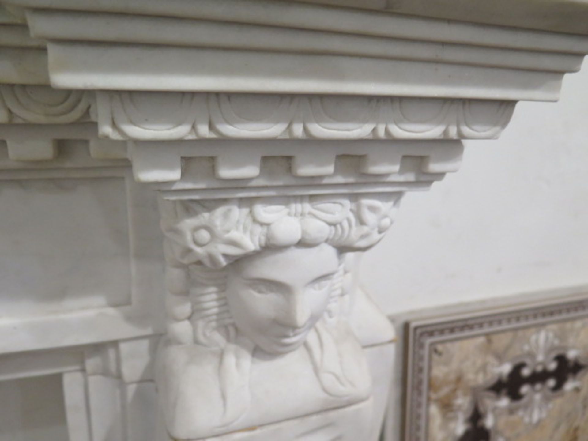 Marble Fireplace Mantle (SOLD AS-IS - NO WARRANTY) - Image 6 of 8