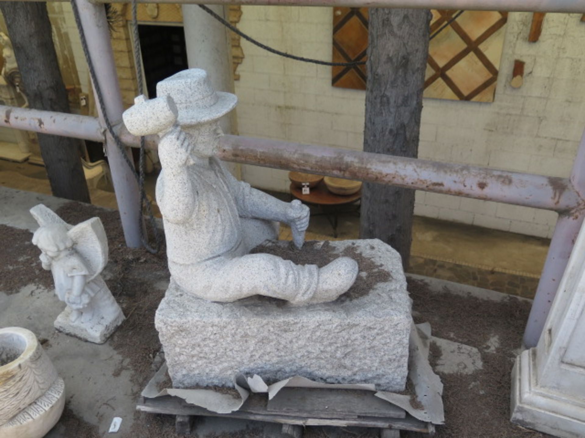 Granite ""Stone Mason"" Statue (SOLD AS-IS - NO WARRANTY)