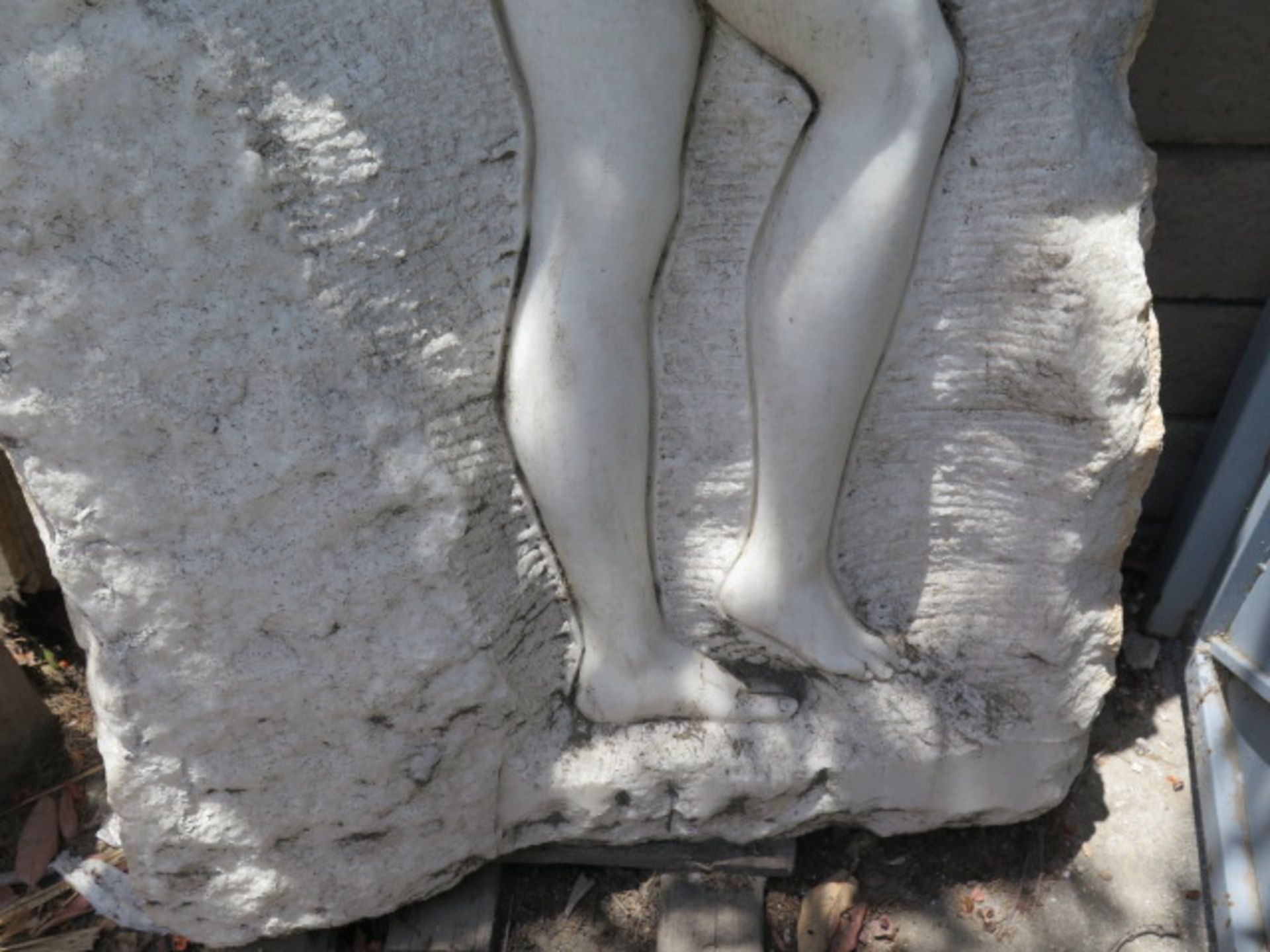 Marble Carved ""Nude Woman in Stone"" Sculpture (SOLD AS-IS - NO WARRANTY) - Image 5 of 8