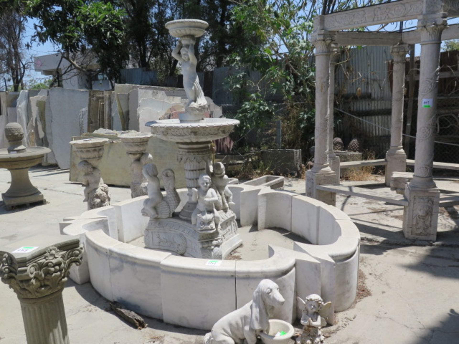 Marble Water Fountain (Large) (SOLD AS-IS - NO WARRANTY)