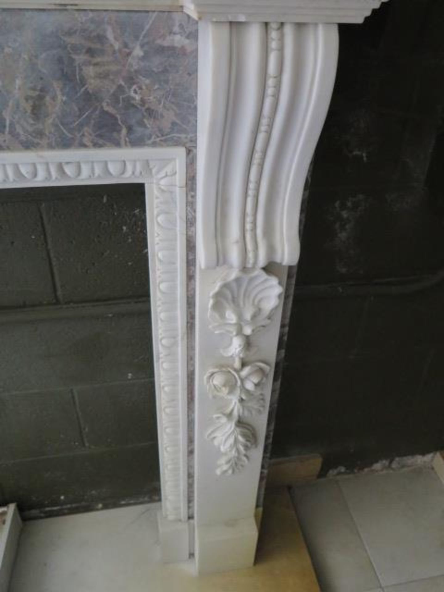 Marble Fireplace Mantle (SOLD AS-IS - NO WARRANTY) - Image 5 of 8