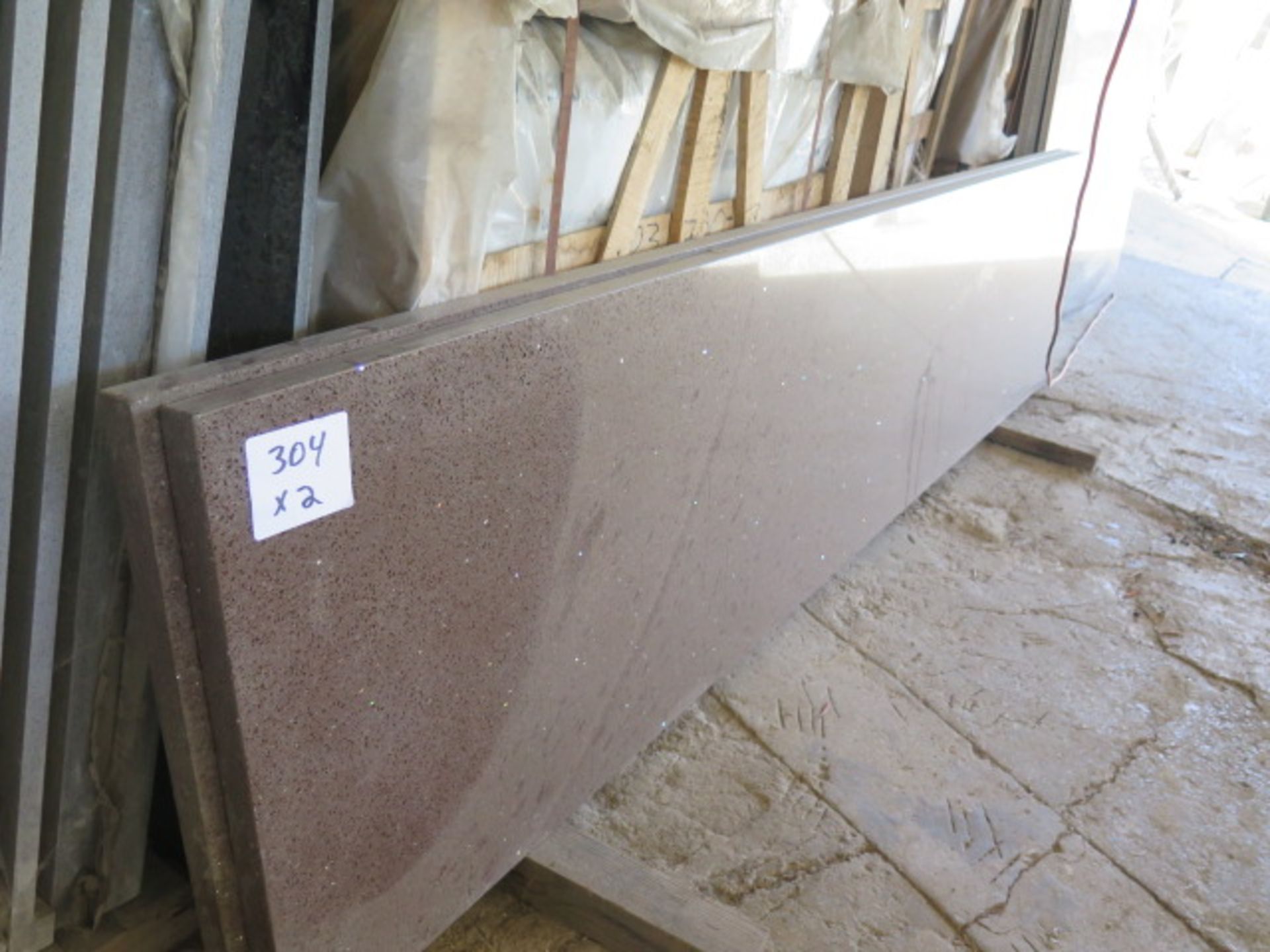 Brown Granite Pre-Fab Sounter Tops (2) (SOLD AS-IS - NO WARRANTY)