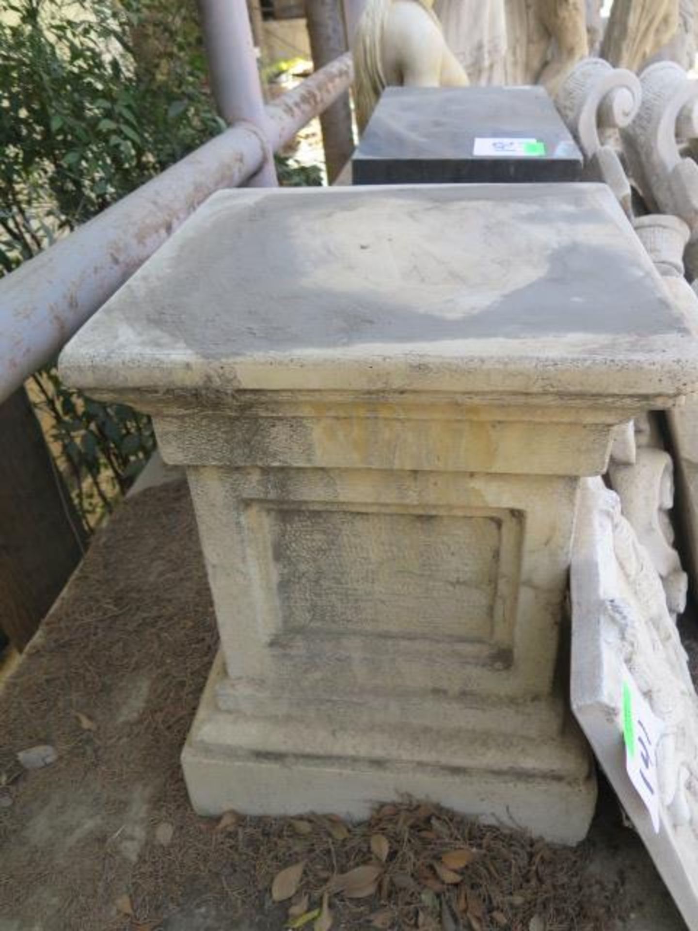 Marble and Granite Pedestal Bases (2) (SOLD AS-IS - NO WARRANTY) - Image 4 of 5