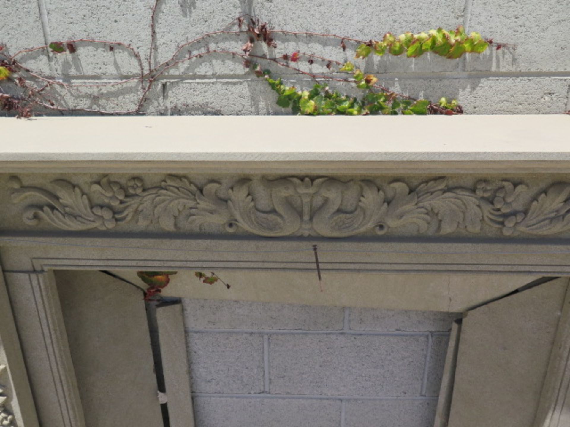 Limestone Fireplace Mantle (SOLD AS-IS - NO WARRANTY) - Image 6 of 7