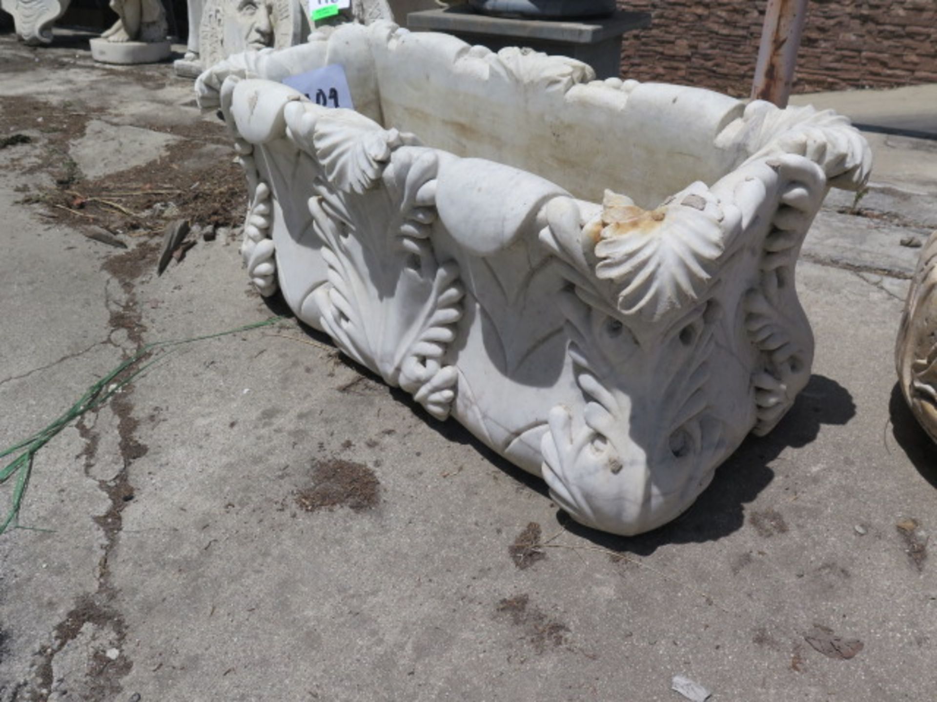Marble Planter (SOLD AS-IS - NO WARRANTY) - Image 2 of 6