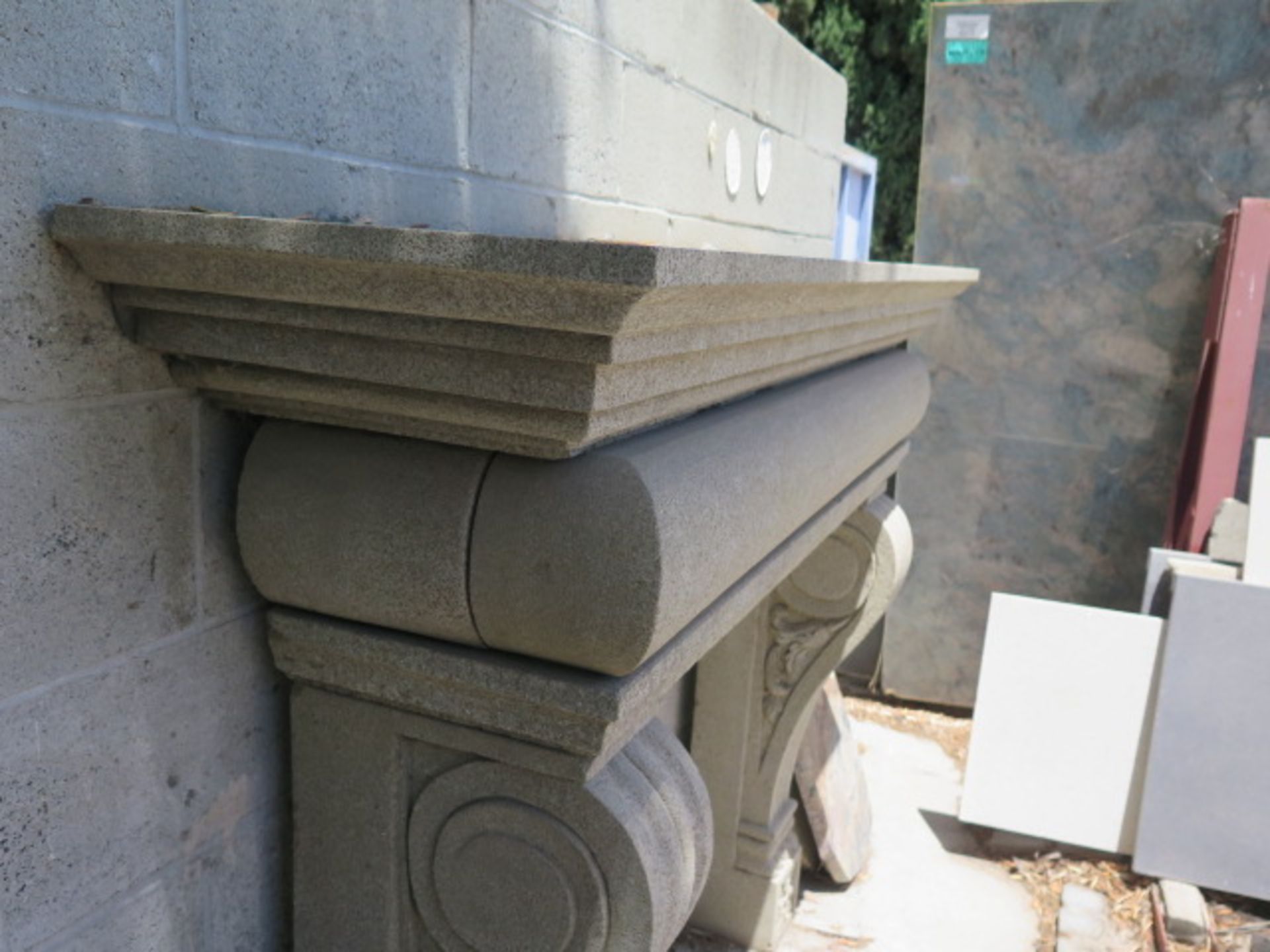 Limestone Fireplace Mantle (SOLD AS-IS - NO WARRANTY) - Image 5 of 6