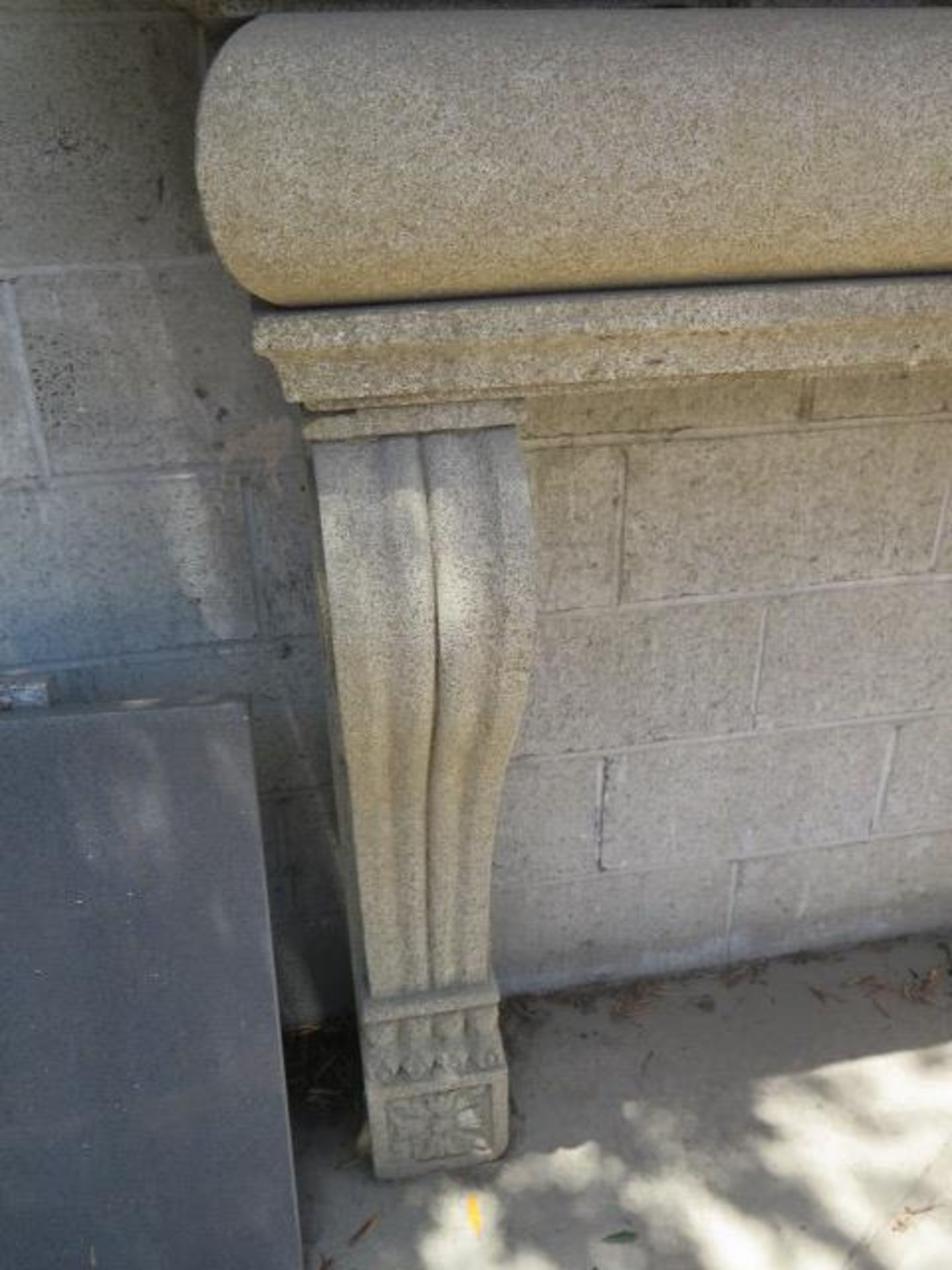Limestone Fireplace Mantle (SOLD AS-IS - NO WARRANTY) - Image 3 of 6