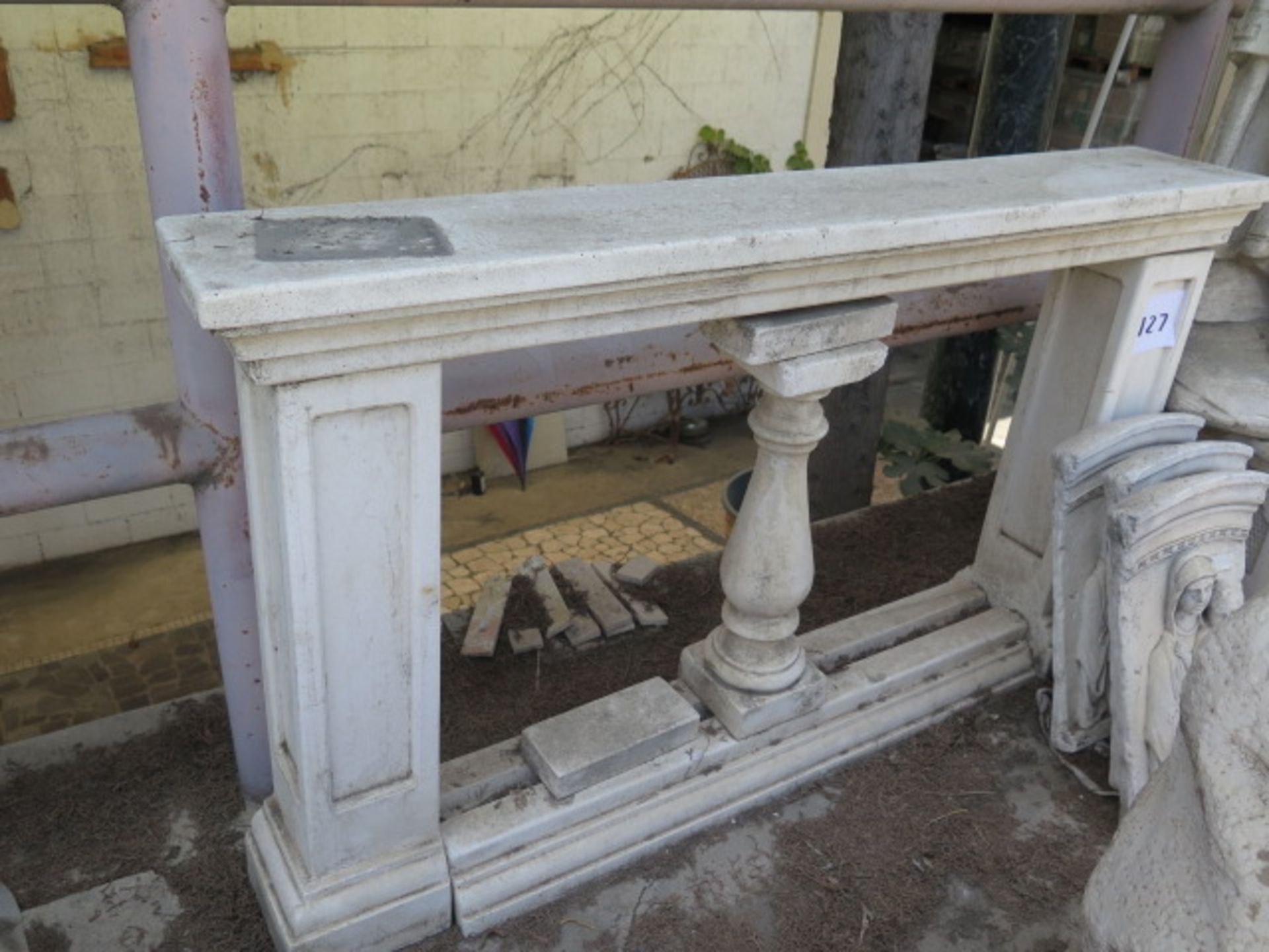 Marble Fireplace Mantle (SOLD AS-IS - NO WARRANTY)