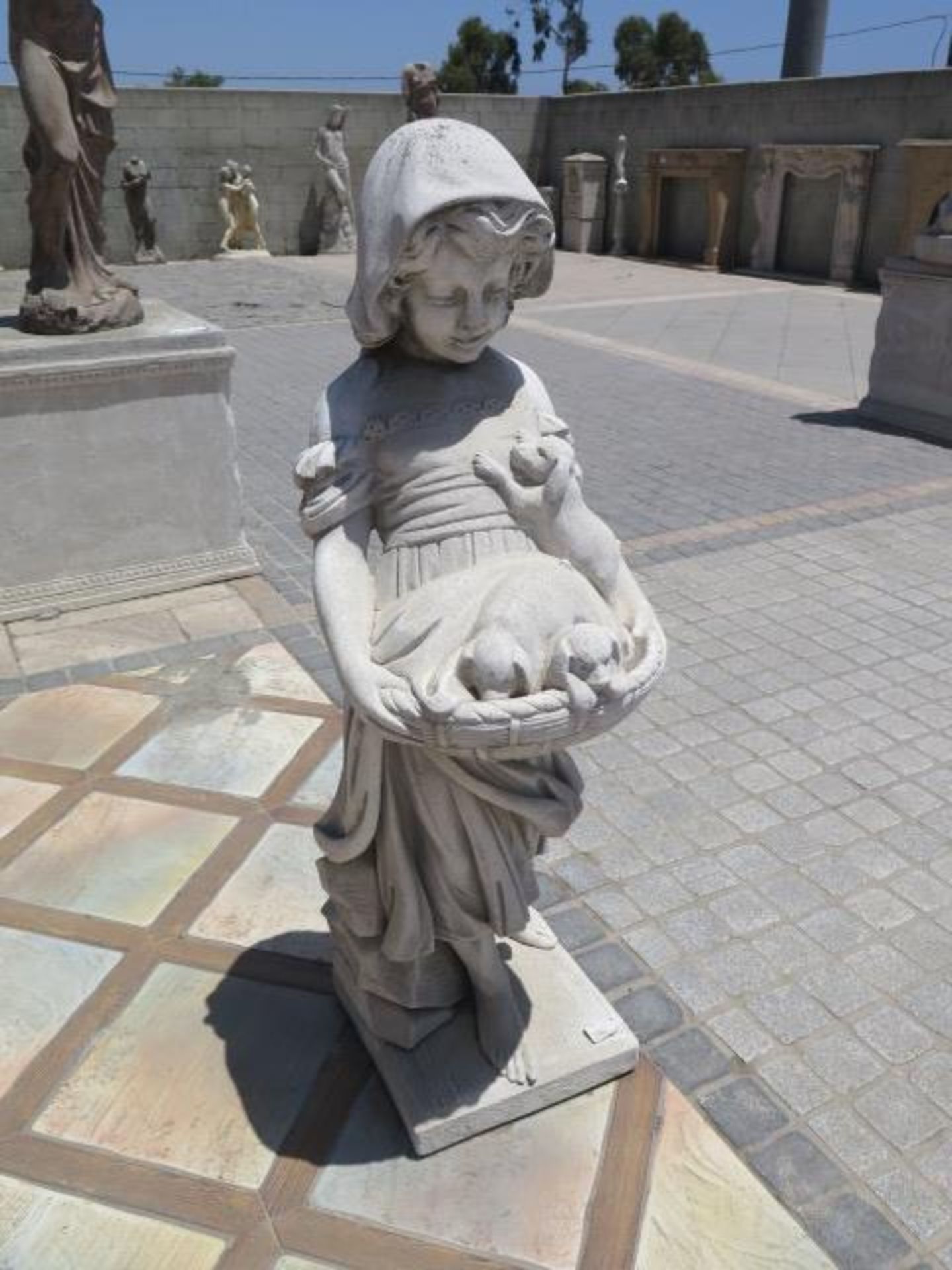 Children with Puppies Statues (2) (SOLD AS-IS - NO WARRANTY) - Image 2 of 8