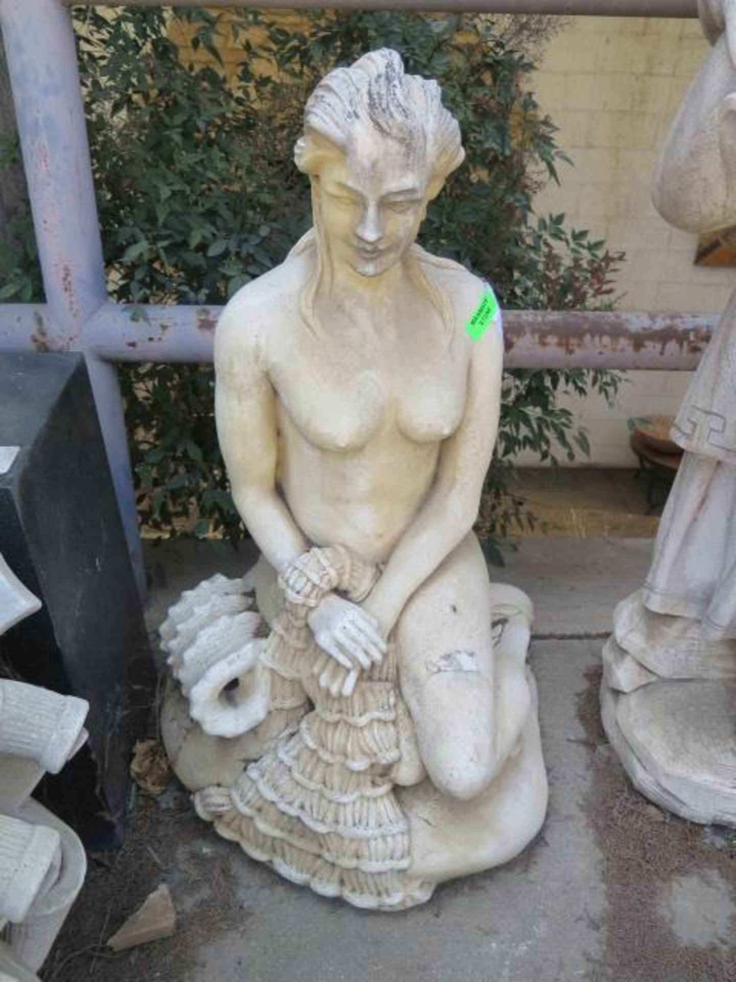 Nude Woman Fisherman Statue (SOLD AS-IS - NO WARRANTY)