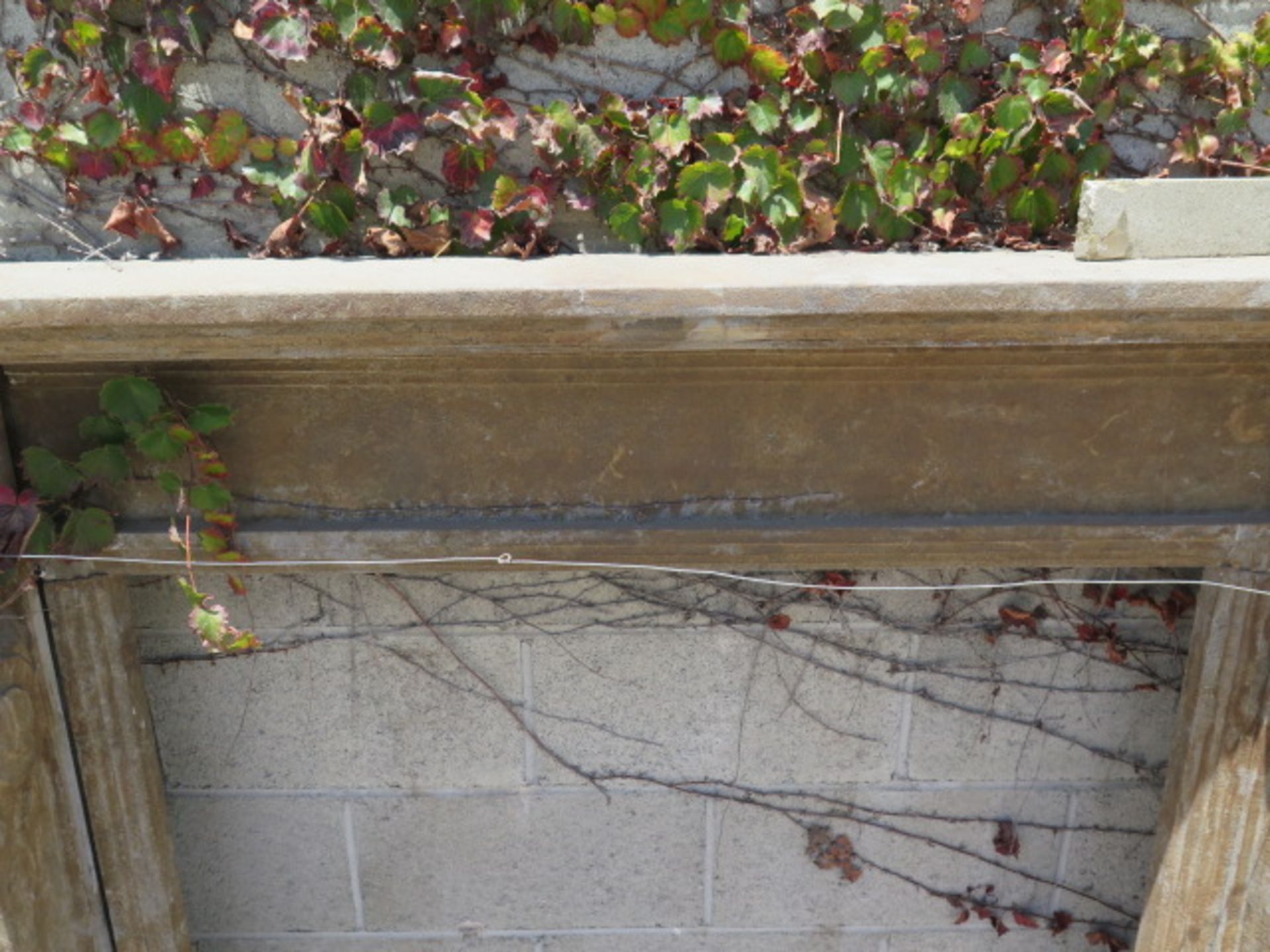 Limestone Fireplace Mantle (SOLD AS-IS - NO WARRANTY) - Image 4 of 13