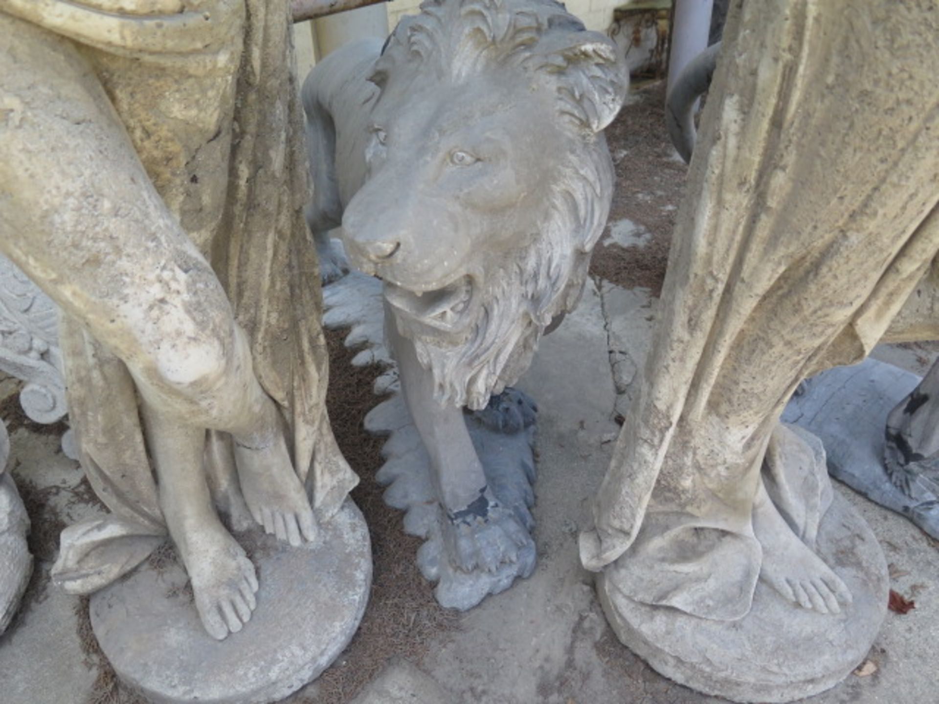 Marble Lion Statues (2) (SOLD AS-IS - NO WARRANTY) - Image 3 of 7