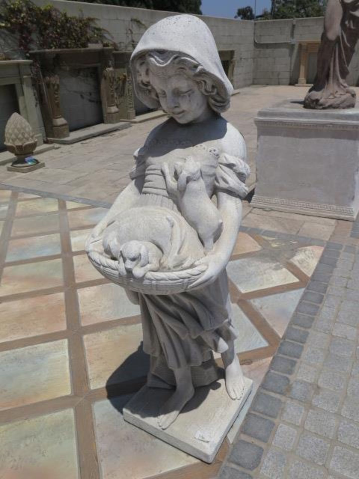 Children with Puppies Statues (2) (SOLD AS-IS - NO WARRANTY) - Image 3 of 8
