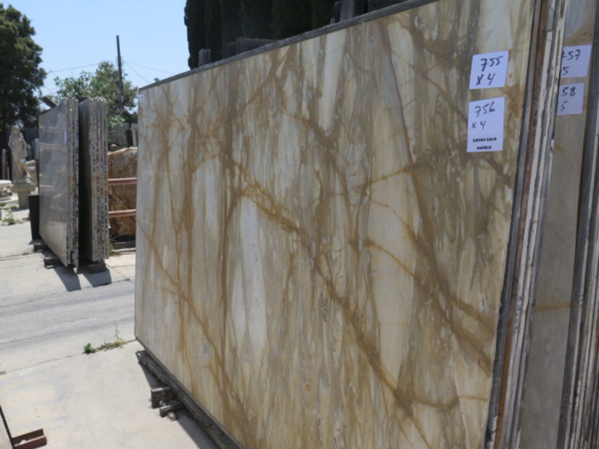 Sienna Gold Marble (4 Slabs) (SOLD AS-IS - NO WARRANTY)