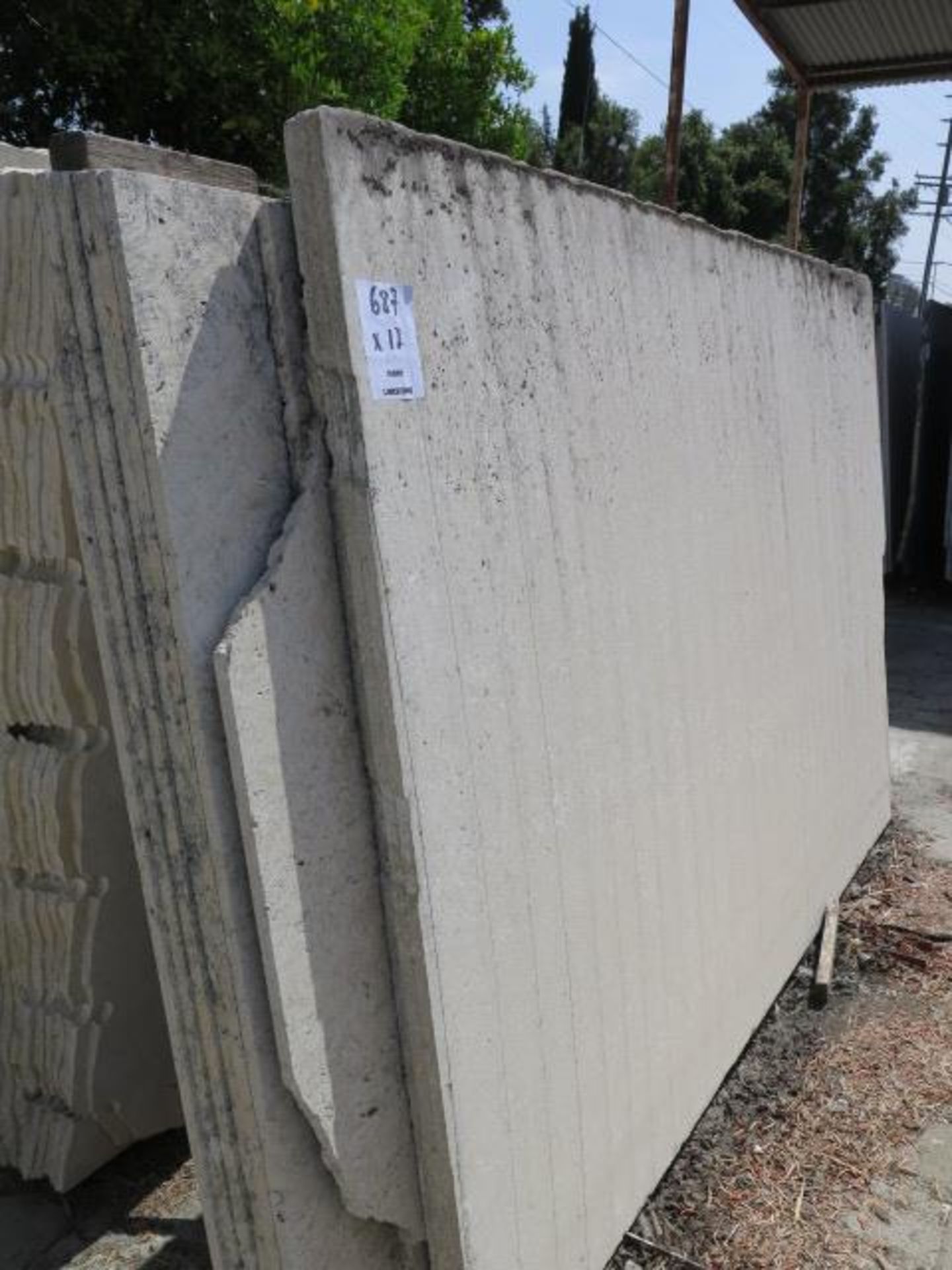 Ivory Limestone (12 Slabs) (SOLD AS-IS - NO WARRANTY)