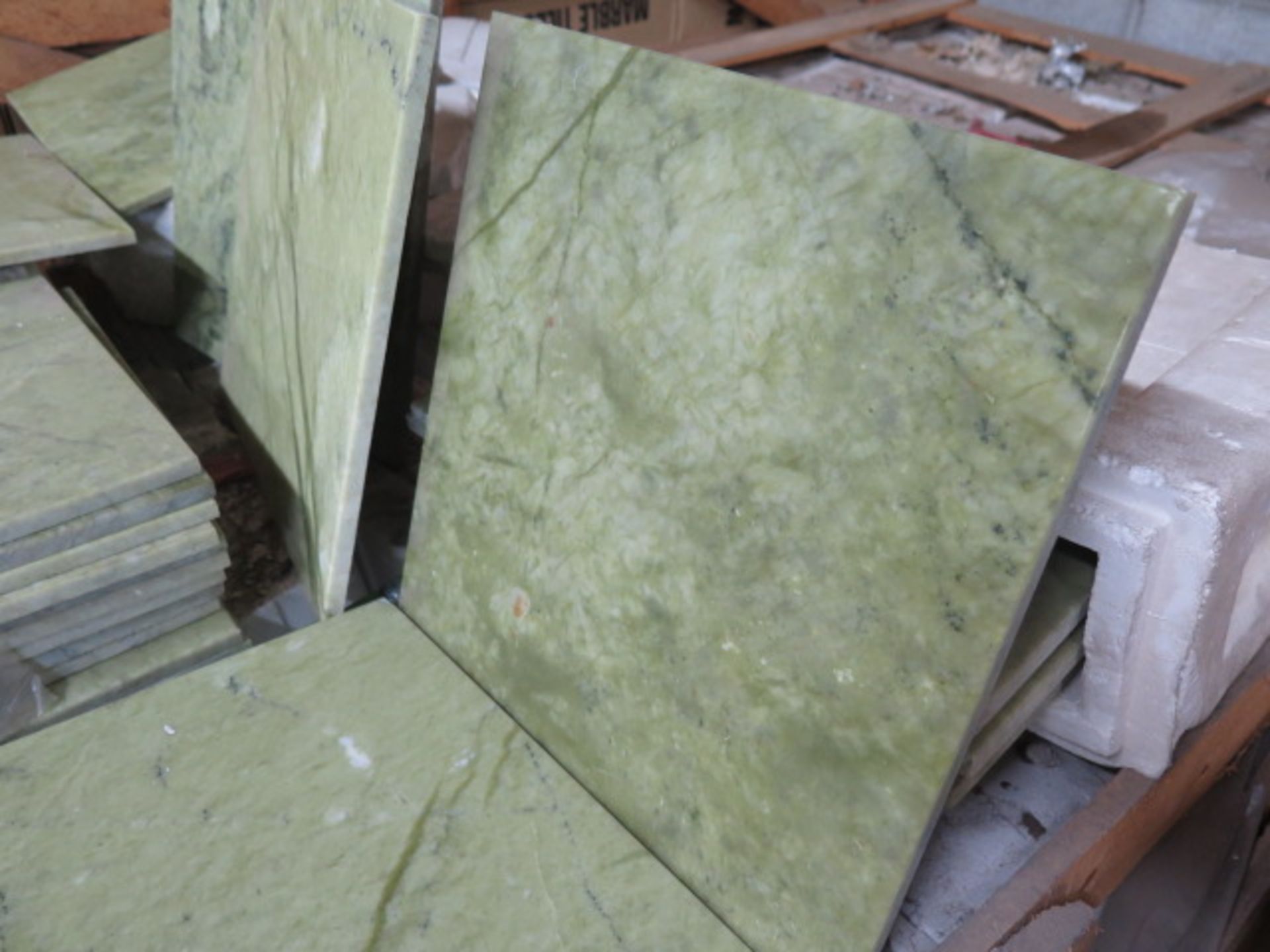 Jade Green Light Marble Tiles 12" x 12" (2 Pallets) (SOLD AS-IS - NO WARRANTY) - Image 4 of 7