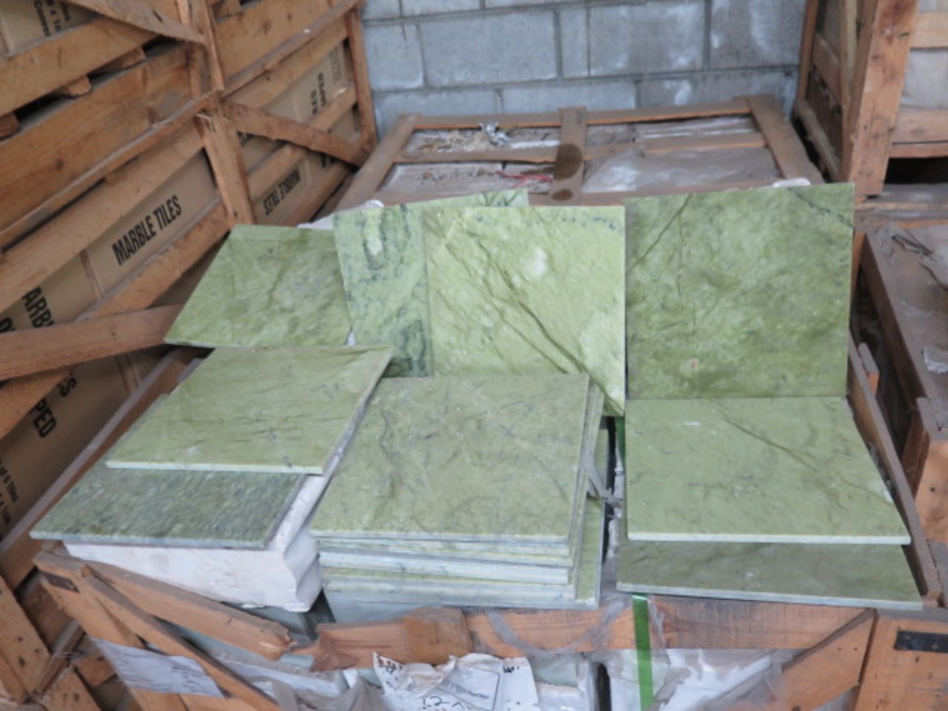 Jade Green Light Marble Tiles 12" x 12" (2 Pallets) (SOLD AS-IS - NO WARRANTY) - Image 3 of 7