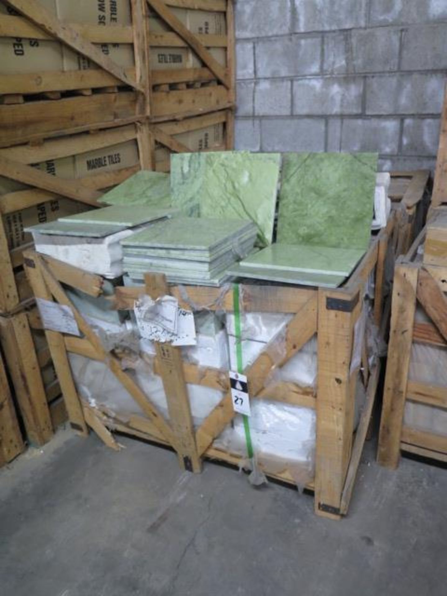 Jade Green Light Marble Tiles 12" x 12" (2 Pallets) (SOLD AS-IS - NO WARRANTY) - Image 2 of 7