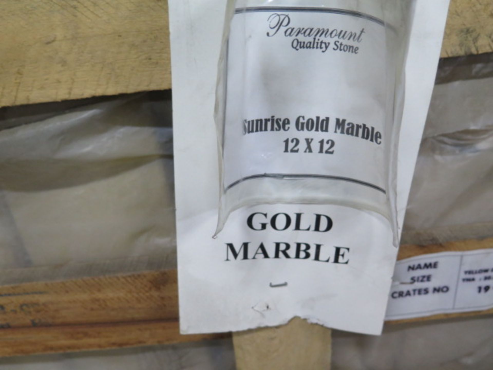 Sunrise Gold Marble Tiles 12" x 12" (3 Pallets) (SOLD AS-IS - NO WARRANTY) - Image 7 of 7