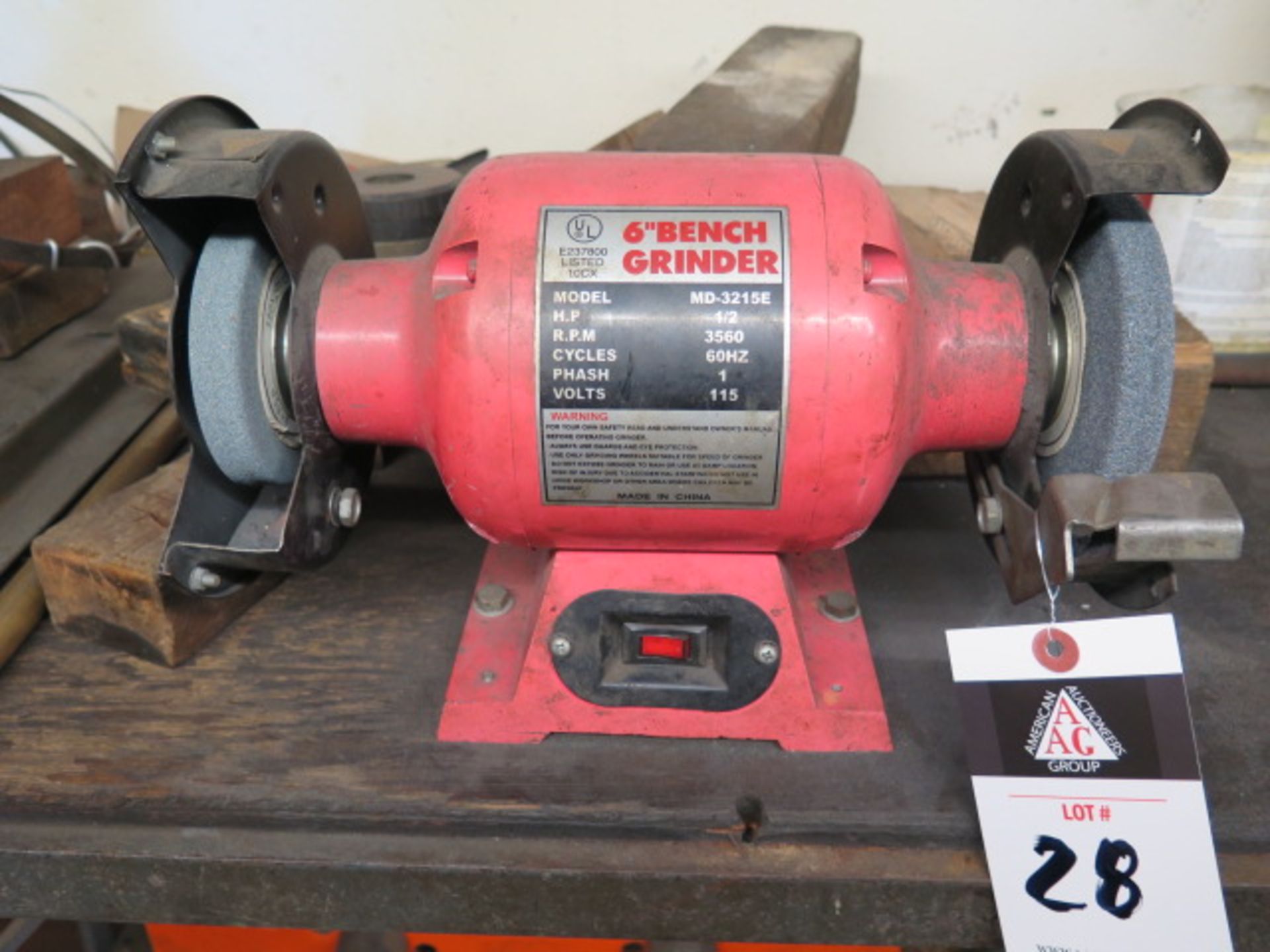 6” Bench Grinder (SOLD AS-IS – NO WARRANTY)