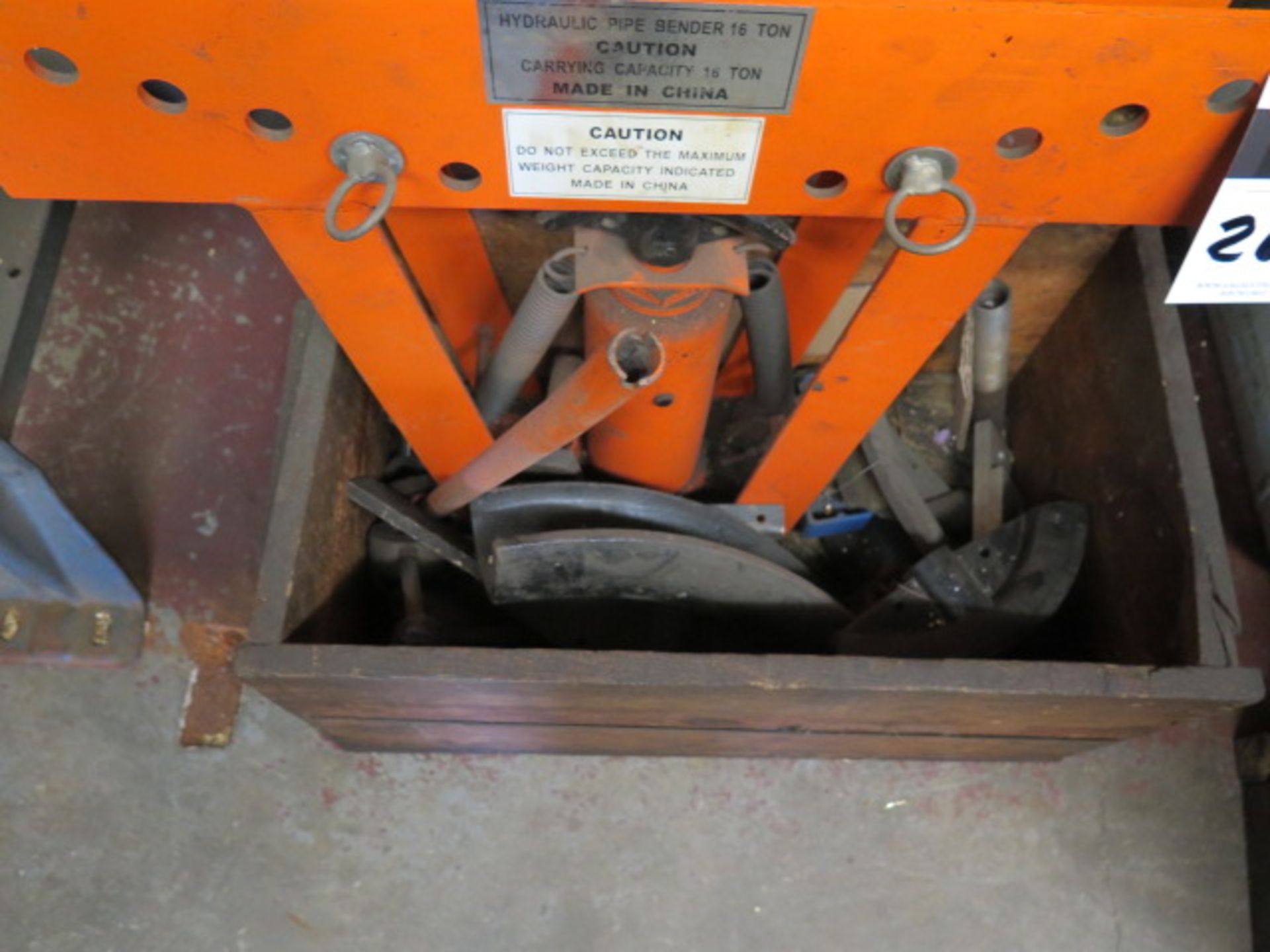 Import 16 Ton Hydraulic Tube Bender w/ Bending Dies (SOLD AS-IS – NO WARRANTY) - Image 2 of 6