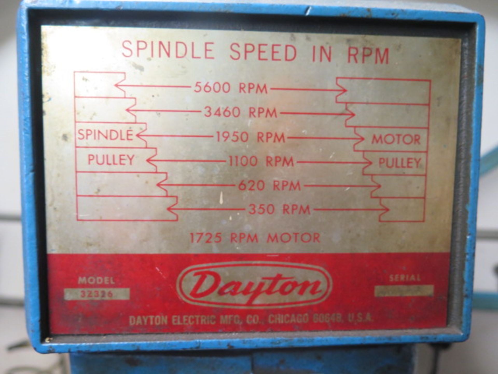 Dayton Pedestal Drill Press (SOLD AS-IS – NO WARRANTY) - Image 3 of 5