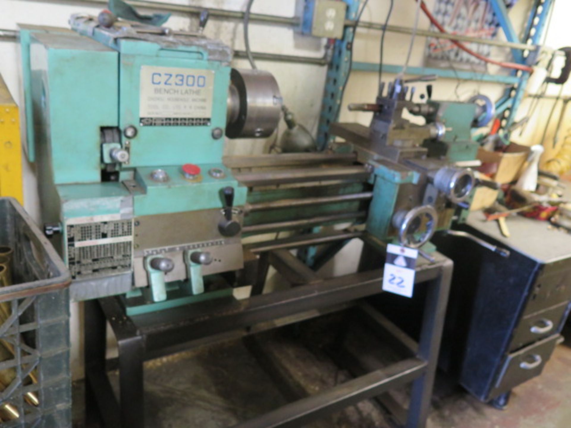 Chizhou mdl. CZ300 11 ½” x 24” Lathe s/n 0101 w/ 50-1200 RPM, Inch/mm Thread, Tailstock, SOLD AS IS