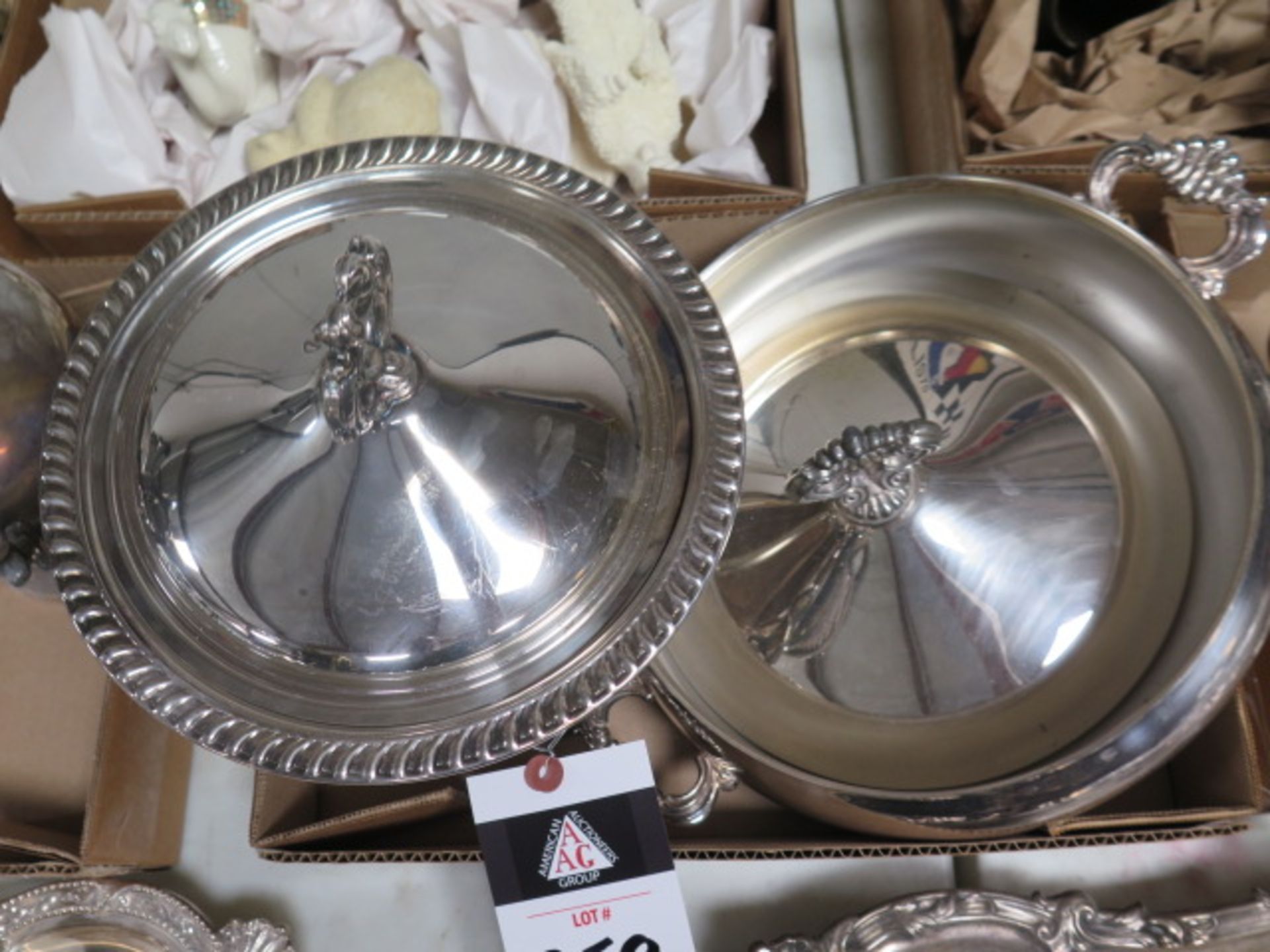 Silver Plated Warming Set (SOLD AS-IS - NO WARRANTY) - Image 2 of 4