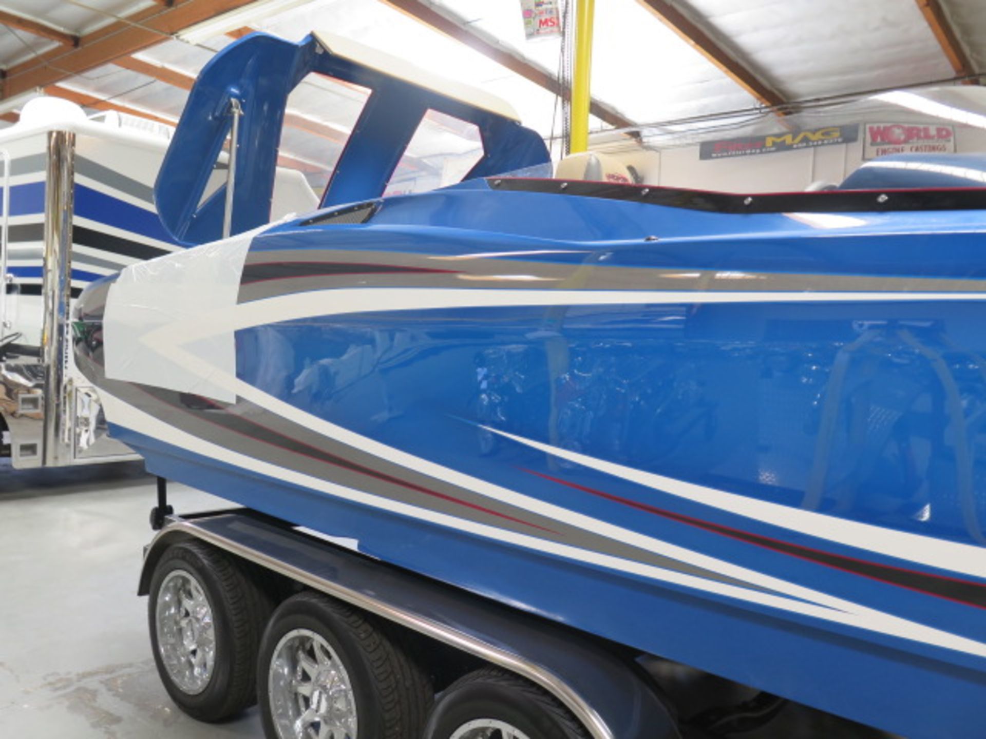 2020 28 Ultra Deck Boat w/ Boostpower 550 EFI (23 Hrs), Inco SCX Drive, Deluxe Options, SOLD AS IS - Image 13 of 58