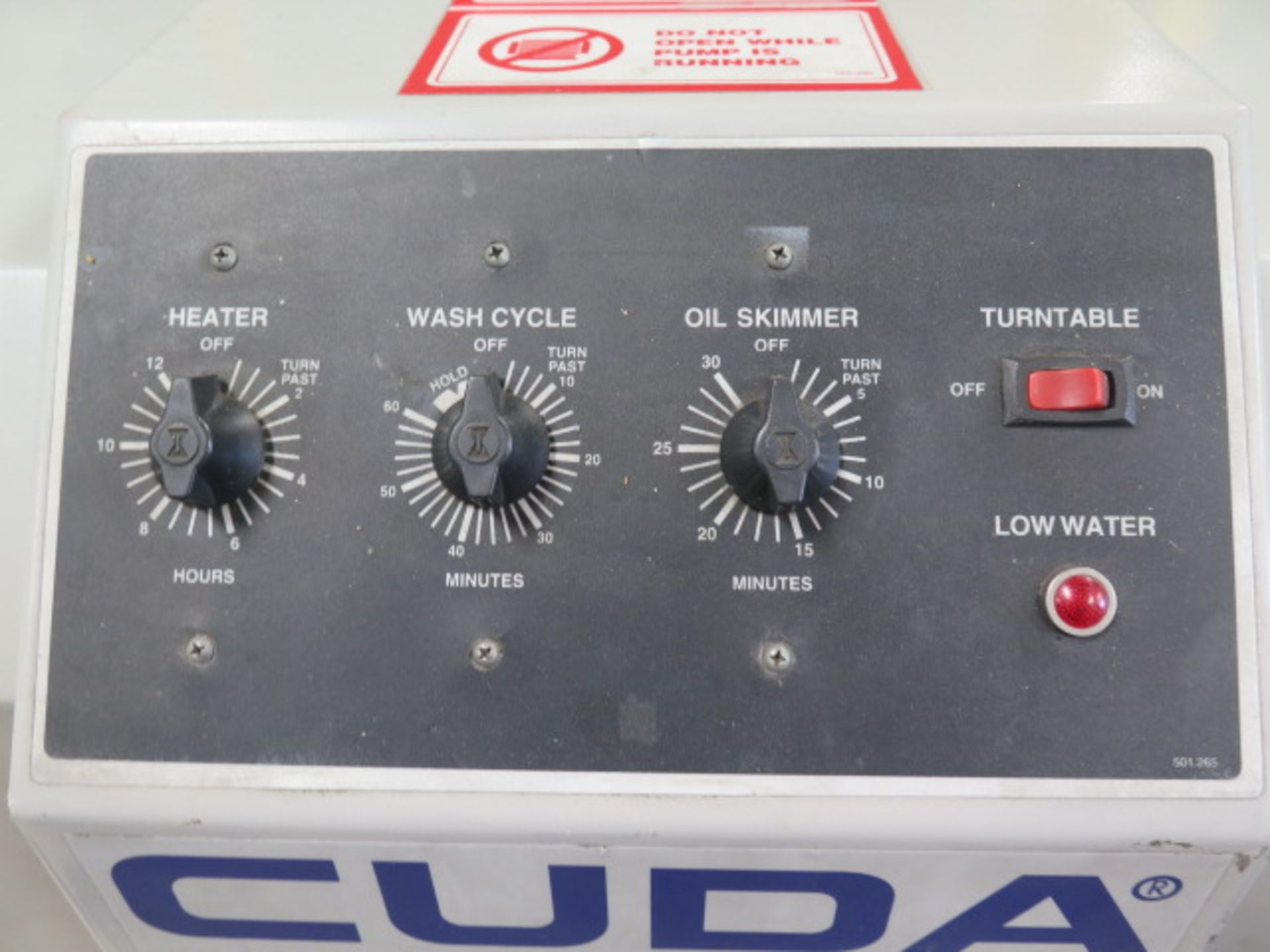 Cuda Aqueous mdl. APW7320A TOP LOAD Automatic Rotary Parts Washer s/n 00500-62740 (SOLD AS-IS - NO - Image 5 of 11