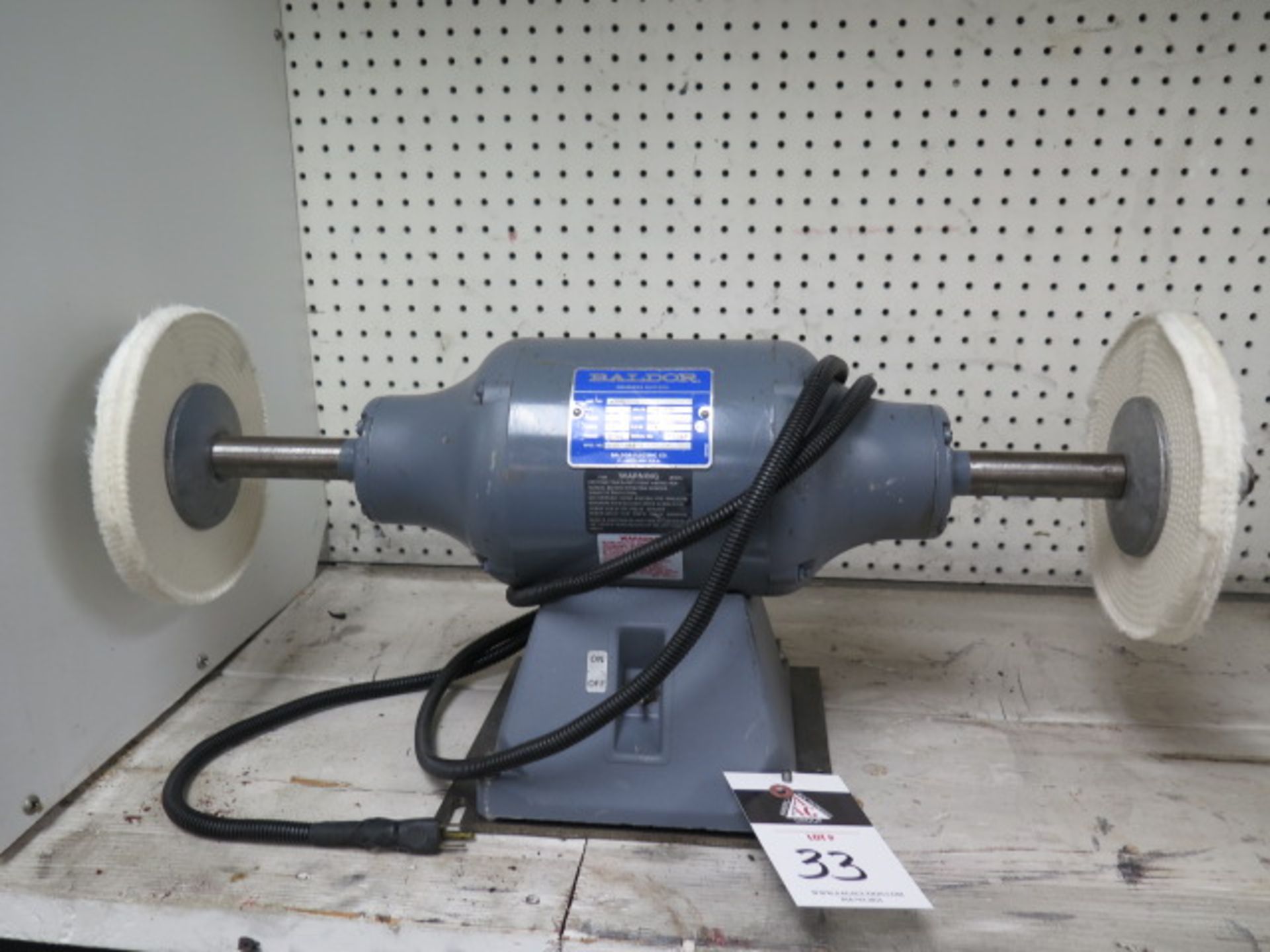 Baldor 1.5Hp Bench Buffer (SOLD AS-IS - NO WARRANTY)