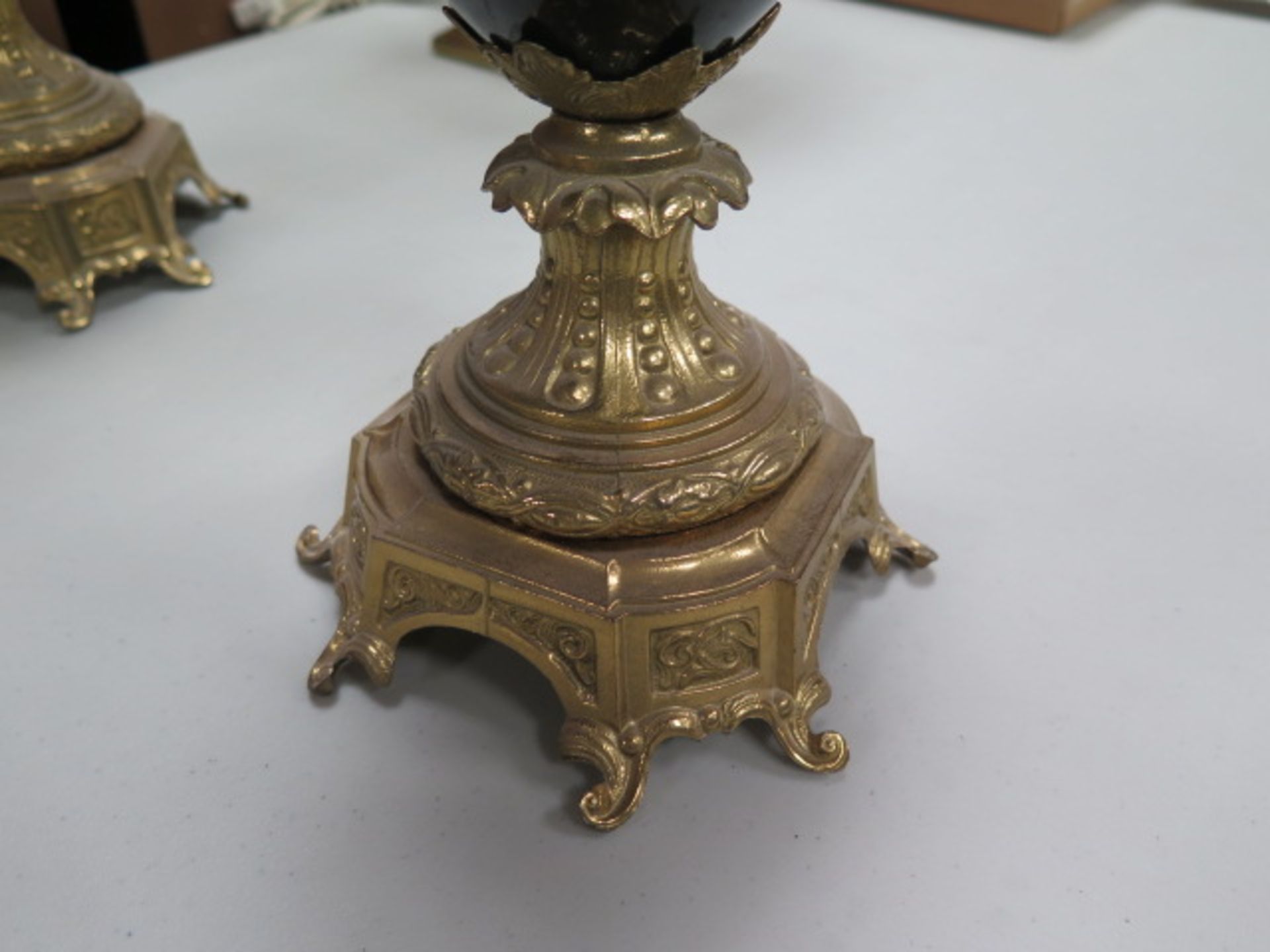 Brass and Marble Candelabras (2) (SOLD AS-IS - NO WARRANTY) - Image 5 of 9
