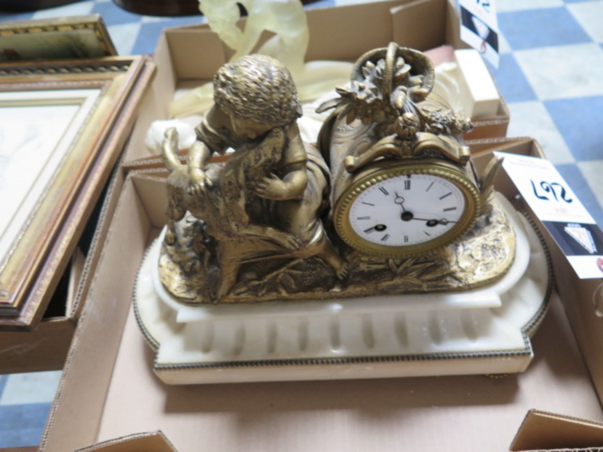 Brass Mantle Clock (SOLD AS-IS - NO WARRANTY) - Image 2 of 5