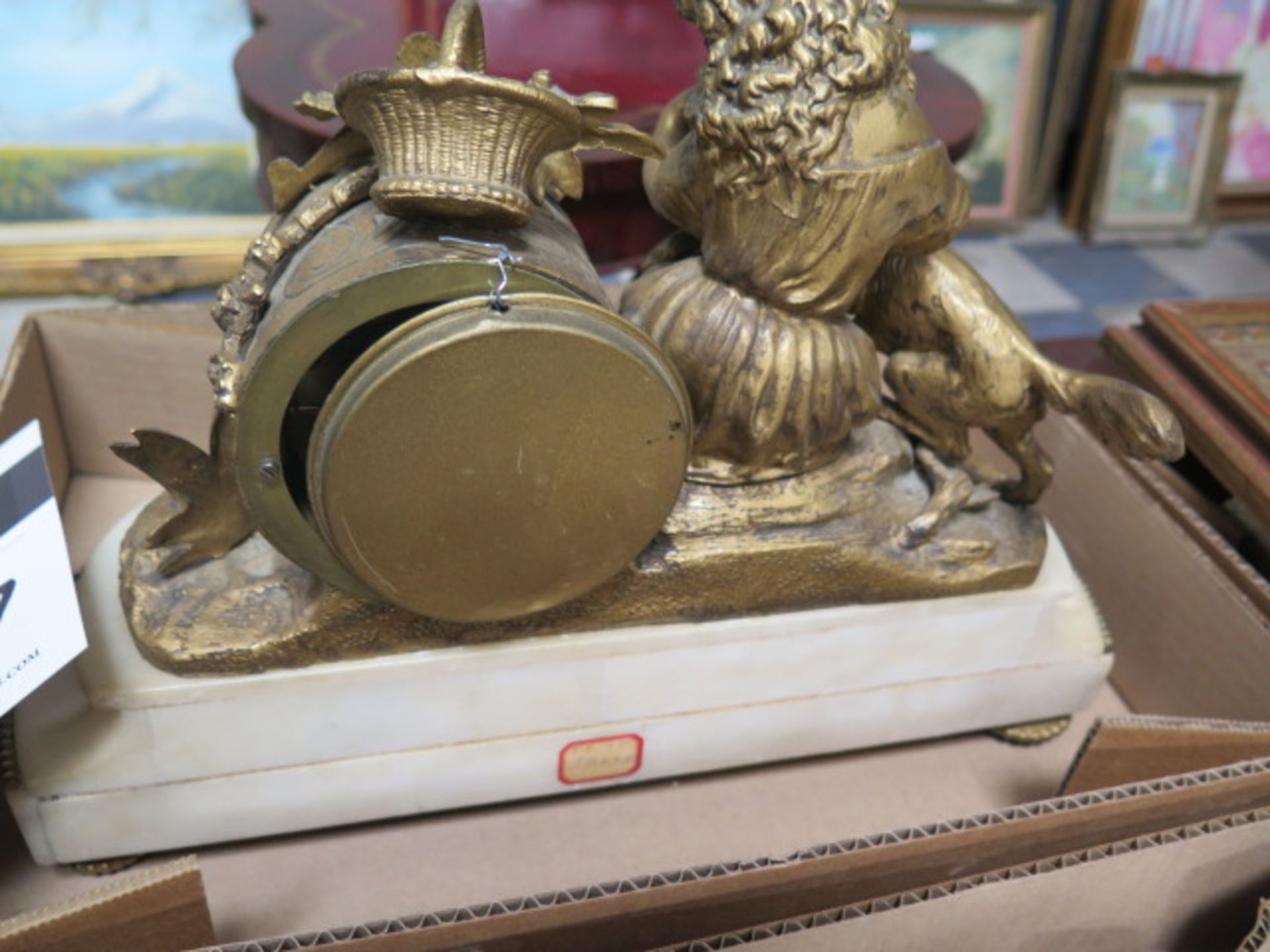 Brass Mantle Clock (SOLD AS-IS - NO WARRANTY) - Image 5 of 5