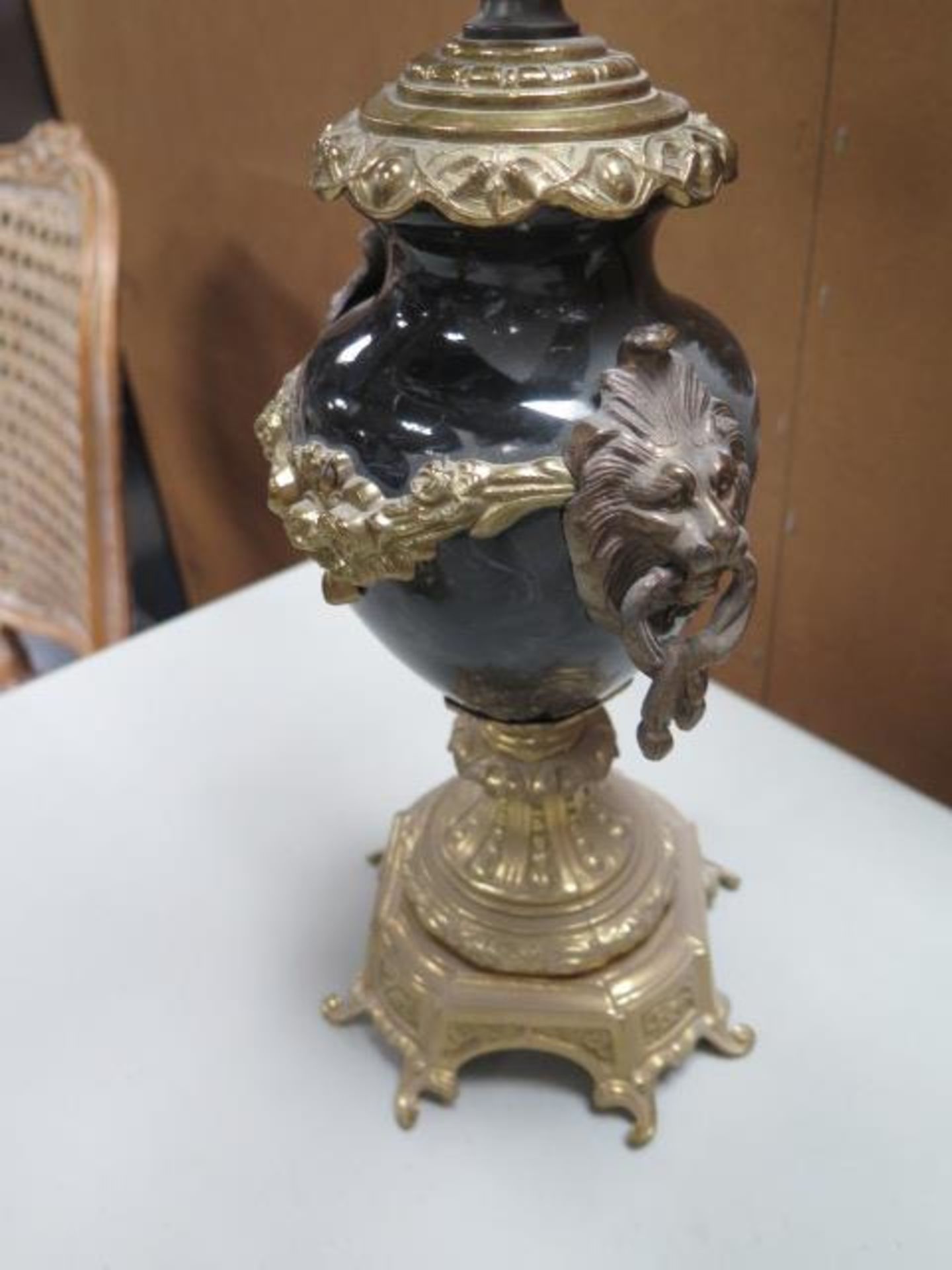 Brass and Marble Candelabras (2) (SOLD AS-IS - NO WARRANTY) - Image 9 of 9
