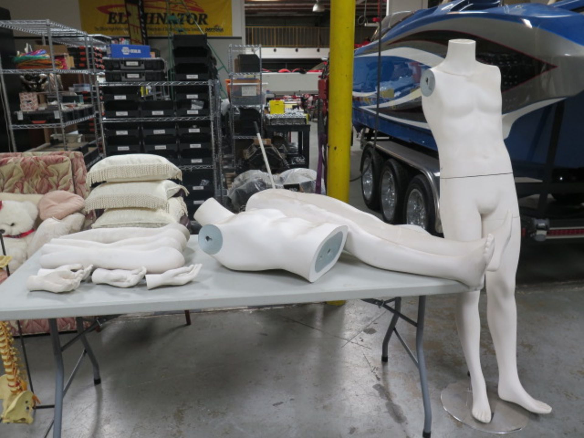 Mannequins (2) and Human Spine Display (SOLD AS-IS - NO WARRANTY)