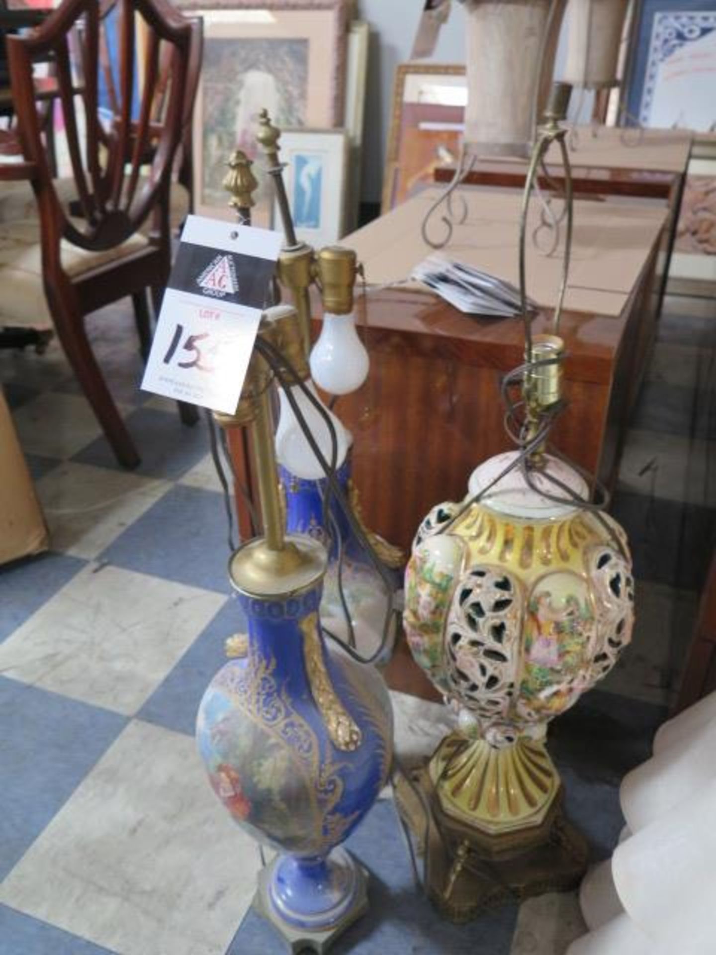 Table Lamps (2 - Set and 1 Single) (SOLD AS-IS - NO WARRANTY) - Image 2 of 7