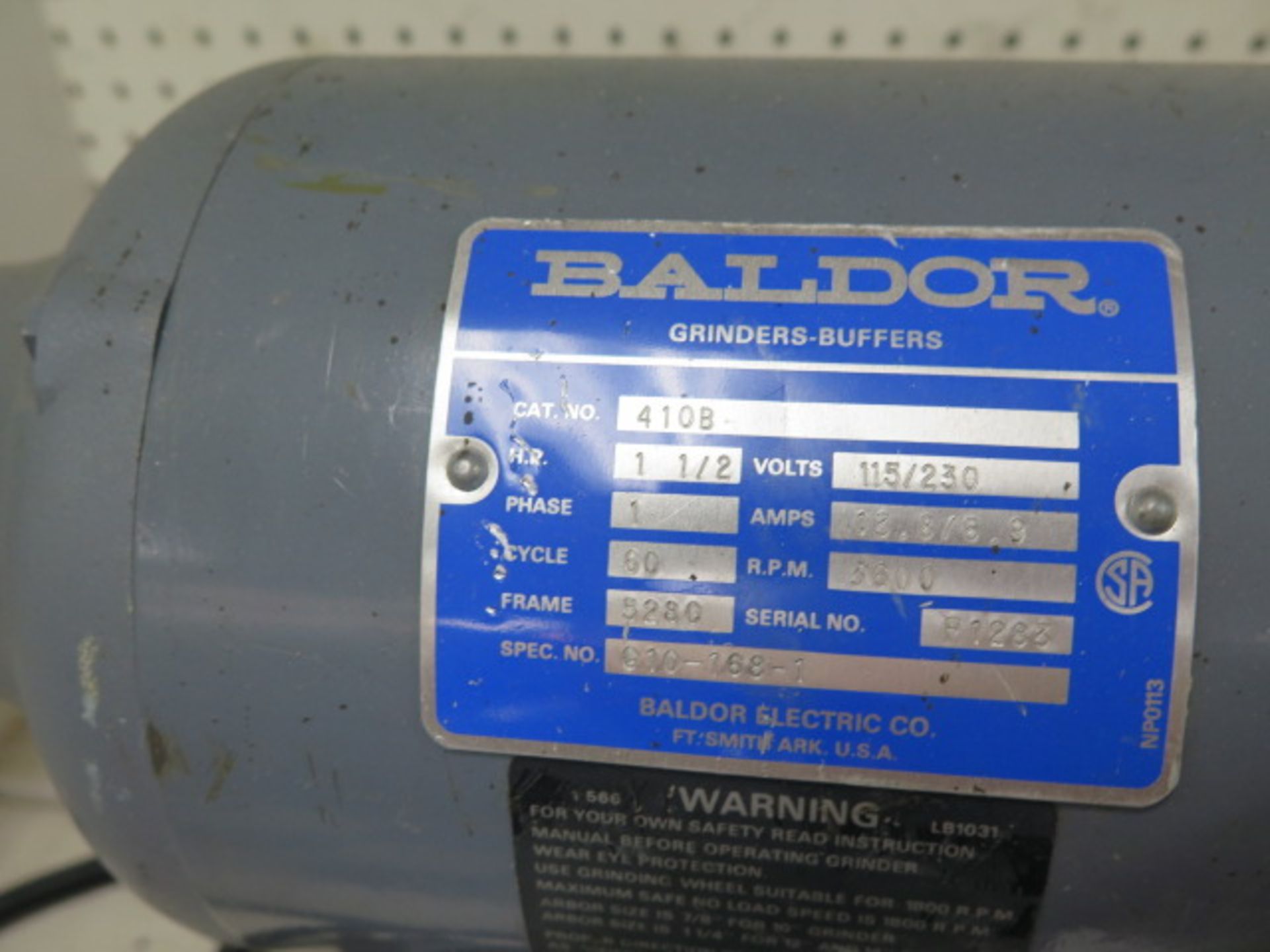 Baldor 1.5Hp Bench Buffer (SOLD AS-IS - NO WARRANTY) - Image 5 of 5