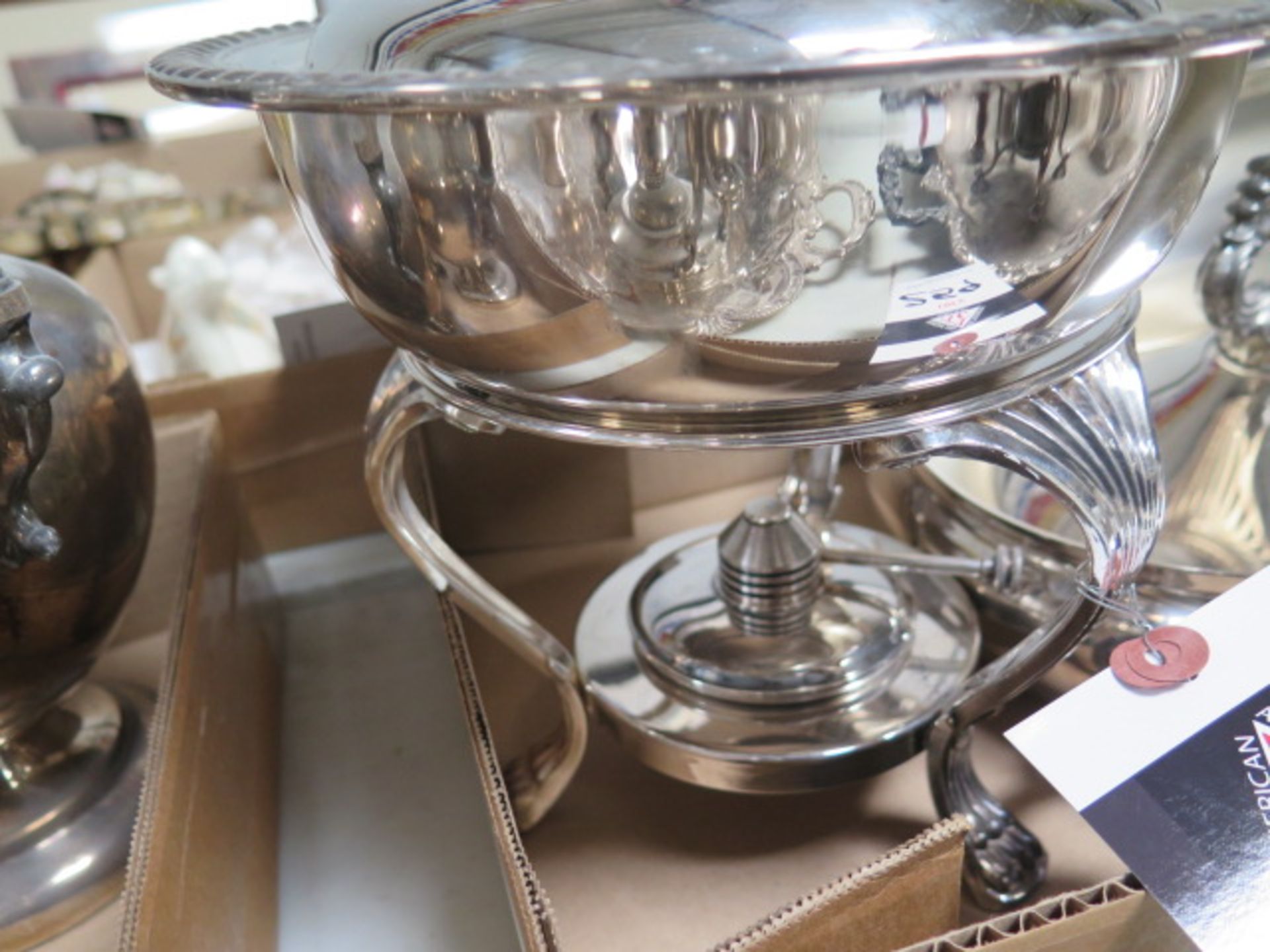 Silver Plated Warming Set (SOLD AS-IS - NO WARRANTY) - Image 3 of 4