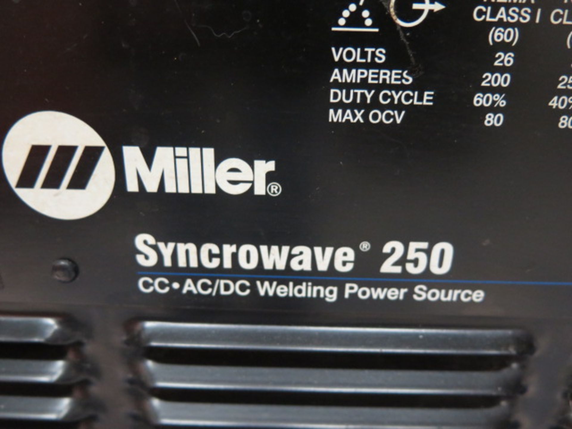 Miller Syncrowave 250 CC-AC/DC Arc Welding Power Source (SOLD AS-IS - NO WARRANTY) - Image 4 of 9