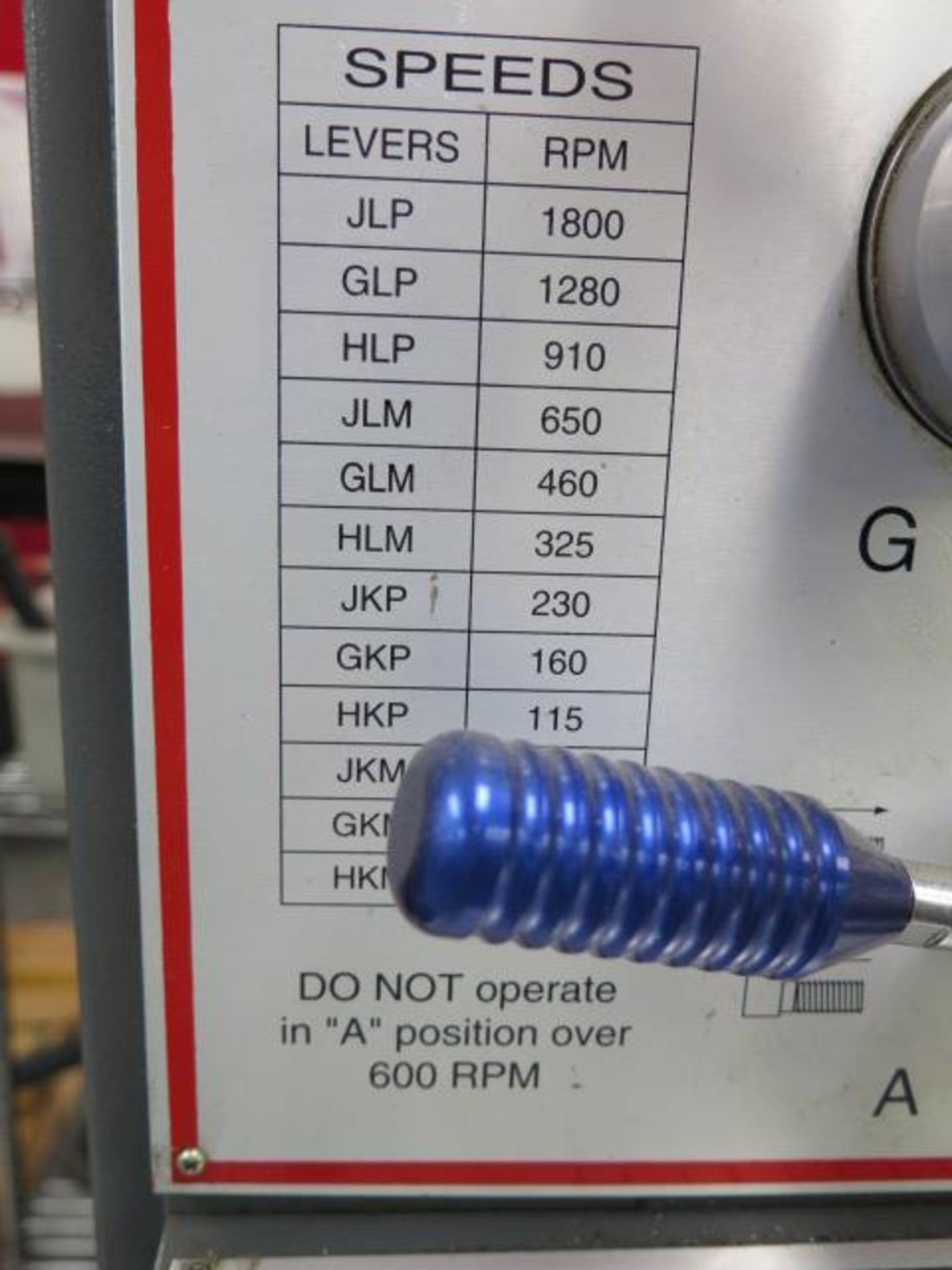 2012 Clark 1440 14” x 40” Geared Head Gap Bed Lathe s/n 12540 w/ Sino SDS6-2V Prog DRO, SOLD AS IS - Image 10 of 27