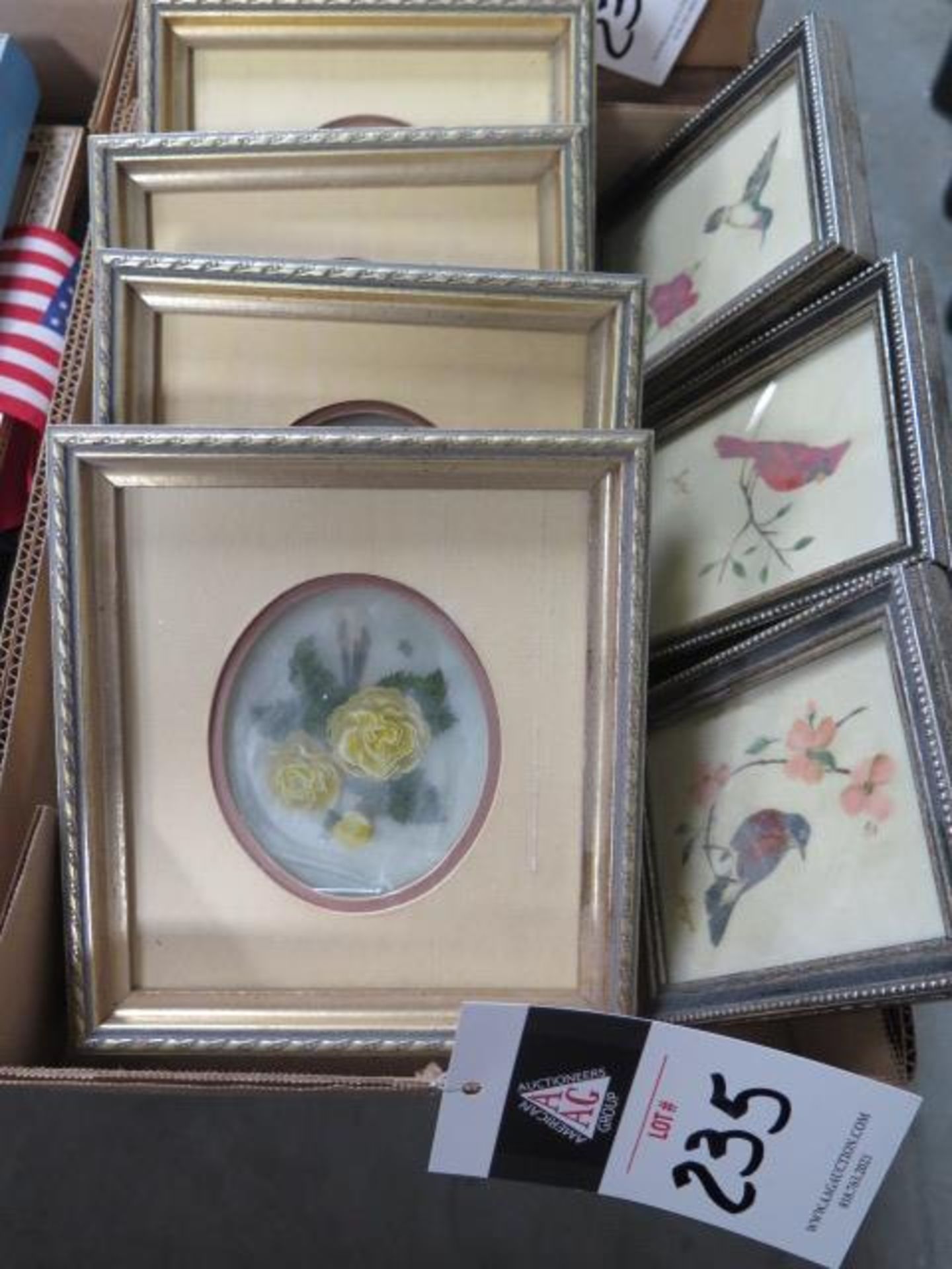 Franklin Mint Flower Pictures and Bird Pictures (SOLD AS-IS - NO WARRANTY)