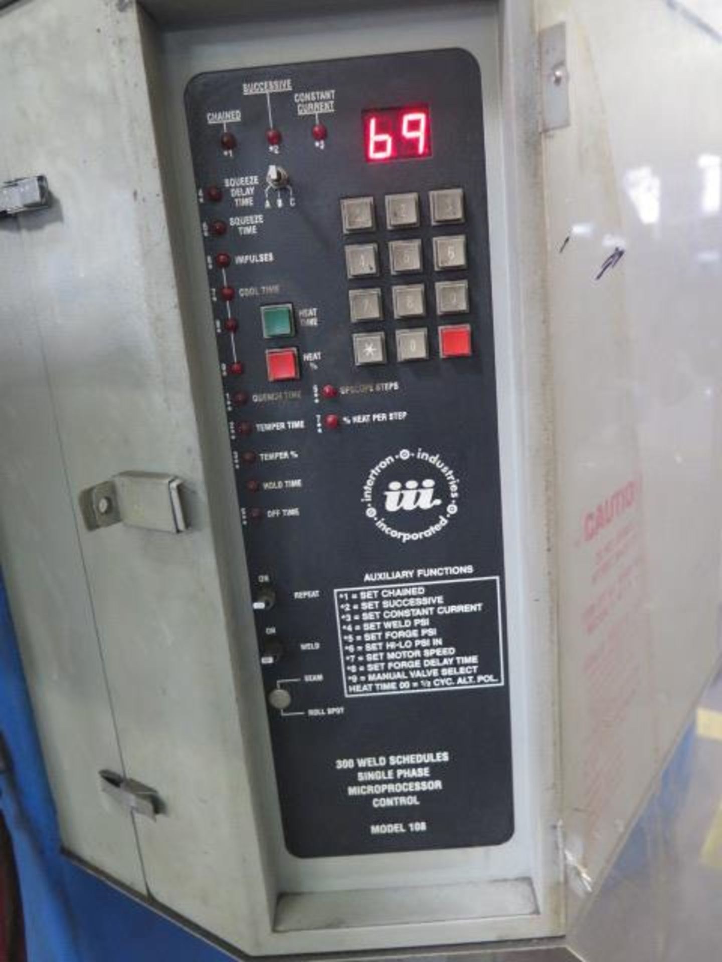 Acme Type 3-24-30 30kVA Spot Welder s/n 6191 w/ iii Resistance Welding Controls (SOLD AS-IS - NO WA - Image 8 of 9