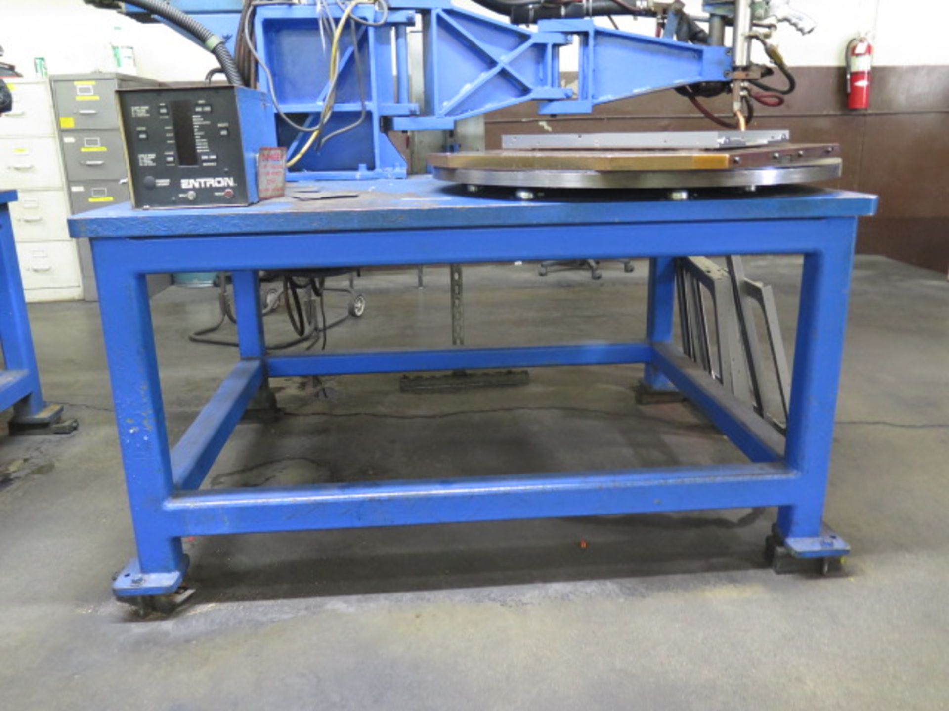 Taylor Winfield Rotary Style Spot Welder w/ Entron Resistance Welding,36" Dia Turn-Table, SOLD AS IS - Image 10 of 11