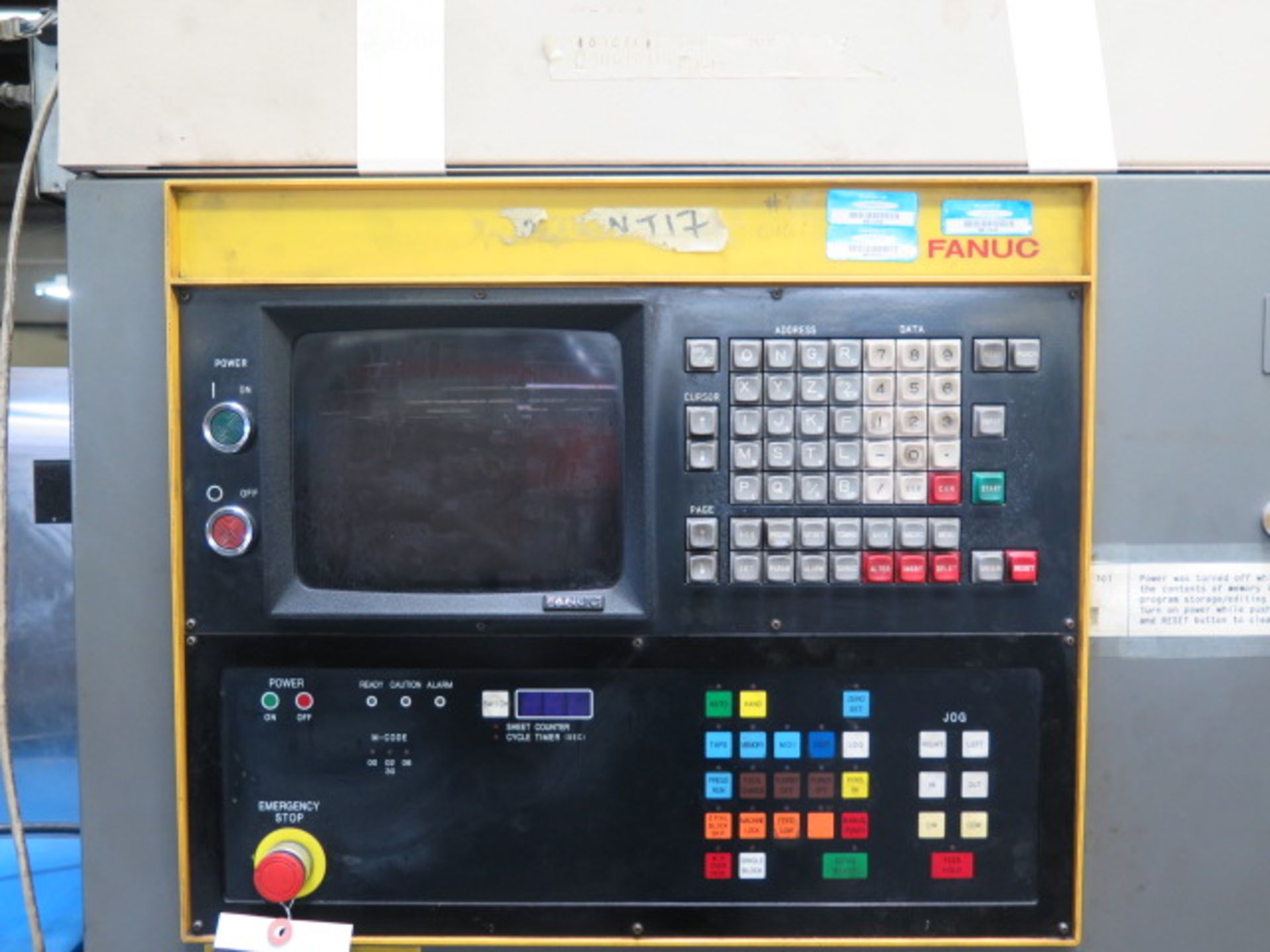 Murata Warner Swasey Centrum 1000/Q 16.5 Ton CNC Turret Punch Press w/ Fanuc System 6, SOLD AS IS - Image 10 of 11