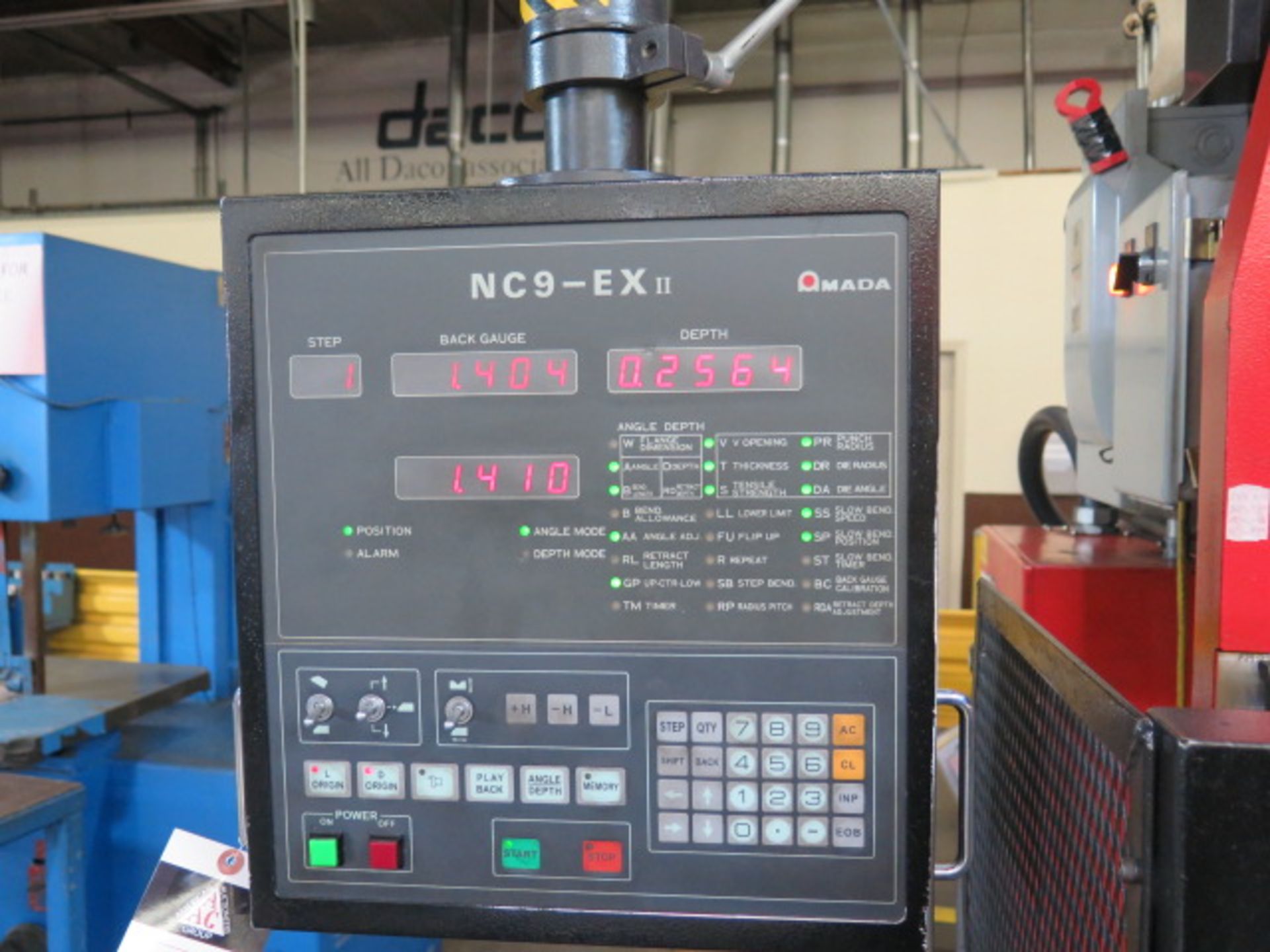 Amada RG-100 100-Ton x 10' CNC Press Brake s/n 105608 w/ Amada NC9-EX II 118.1" Bed, SOLD AS IS - Image 12 of 15