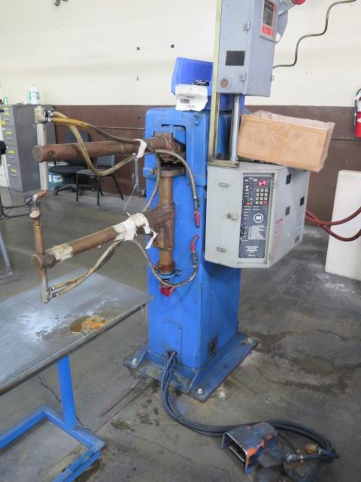 Acme Type 2-24-30 30kVA Spot Welder s/n 7384 w/ iii Resistance Welding Controls (SOLD AS-IS - NO WA - Image 2 of 9