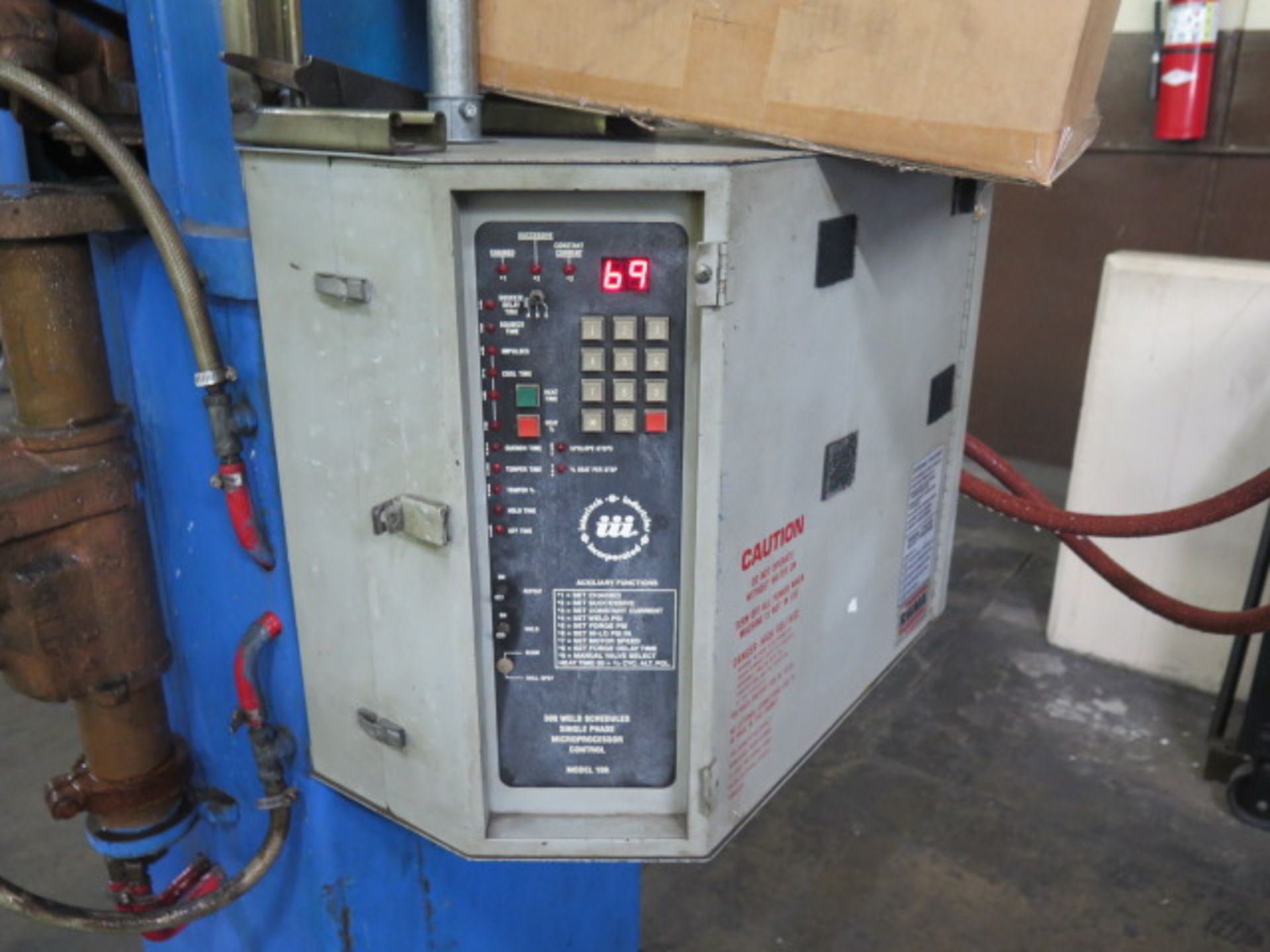 Acme Type 2-24-30 30kVA Spot Welder s/n 7384 w/ iii Resistance Welding Controls (SOLD AS-IS - NO WA - Image 6 of 9