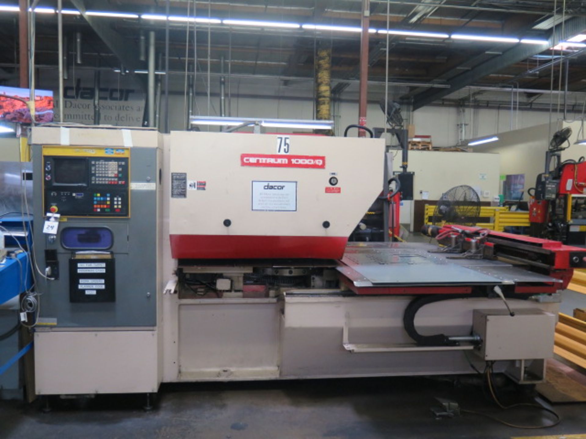 Murata Warner Swasey Centrum 1000/Q 16.5 Ton CNC Turret Punch Press w/ Fanuc System 6, SOLD AS IS